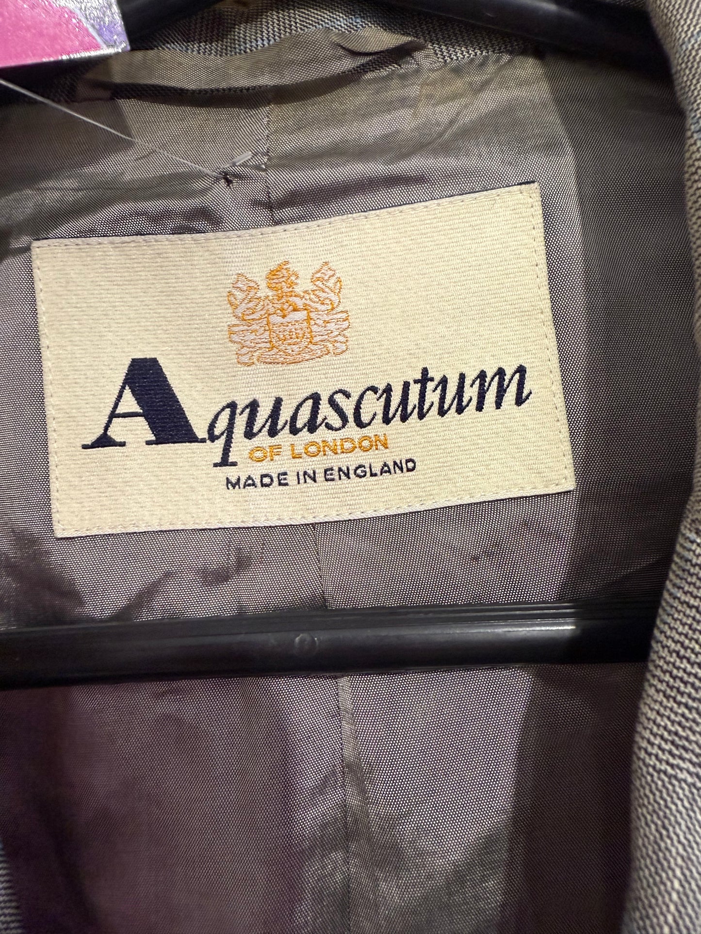 Vintage 80s Aquascutum double breasted button up blazer jacket. Size 10