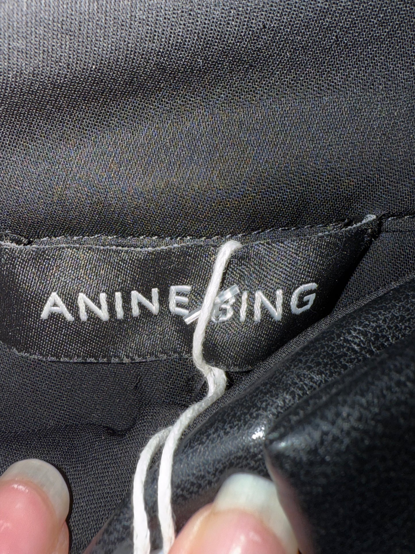 BNWT Anine Bing leather black high waisted shorts. Size UK8.