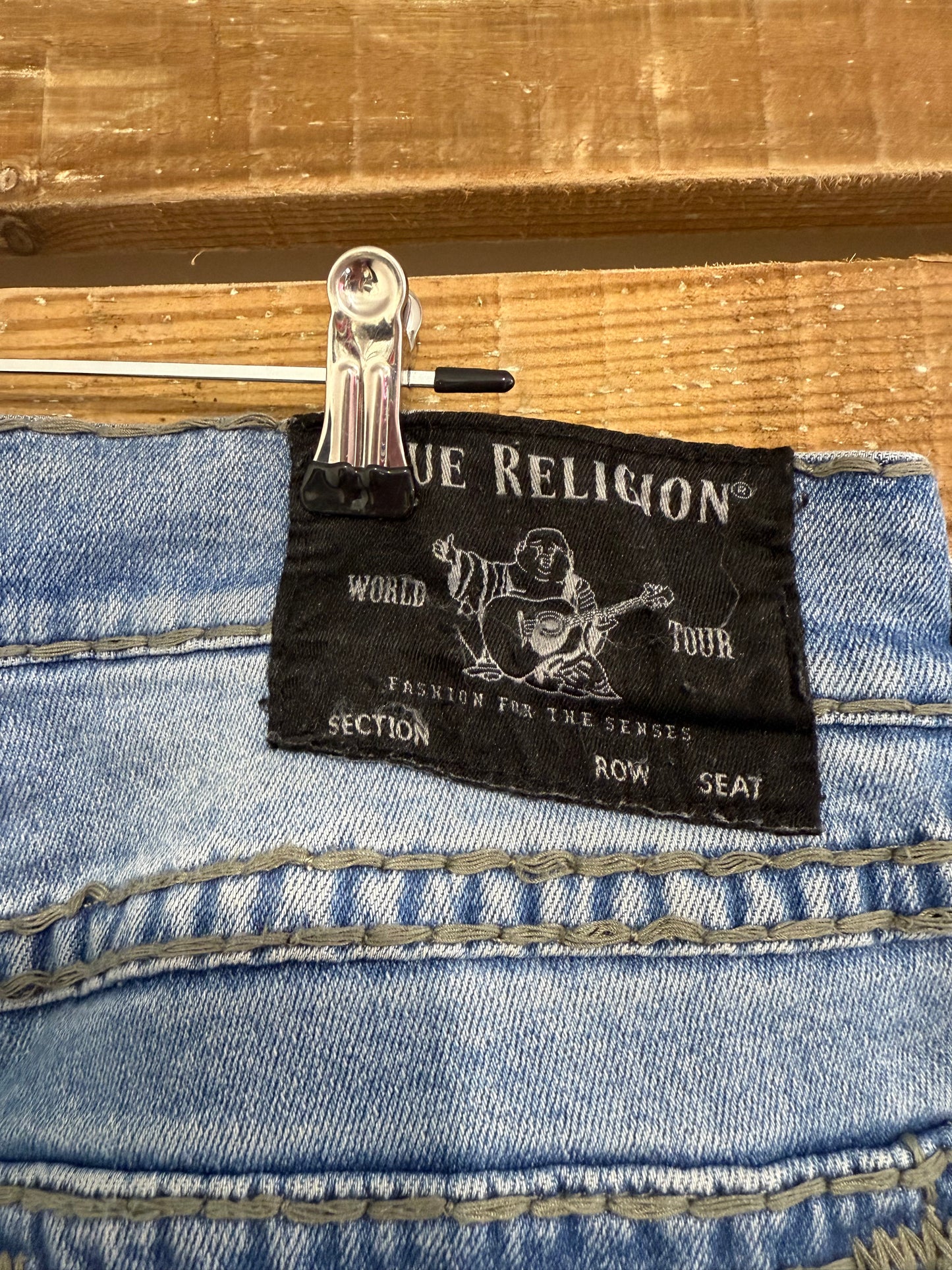 Vintage Y2K True Religion Jeans. Blue. 36” waist, 33” leg.