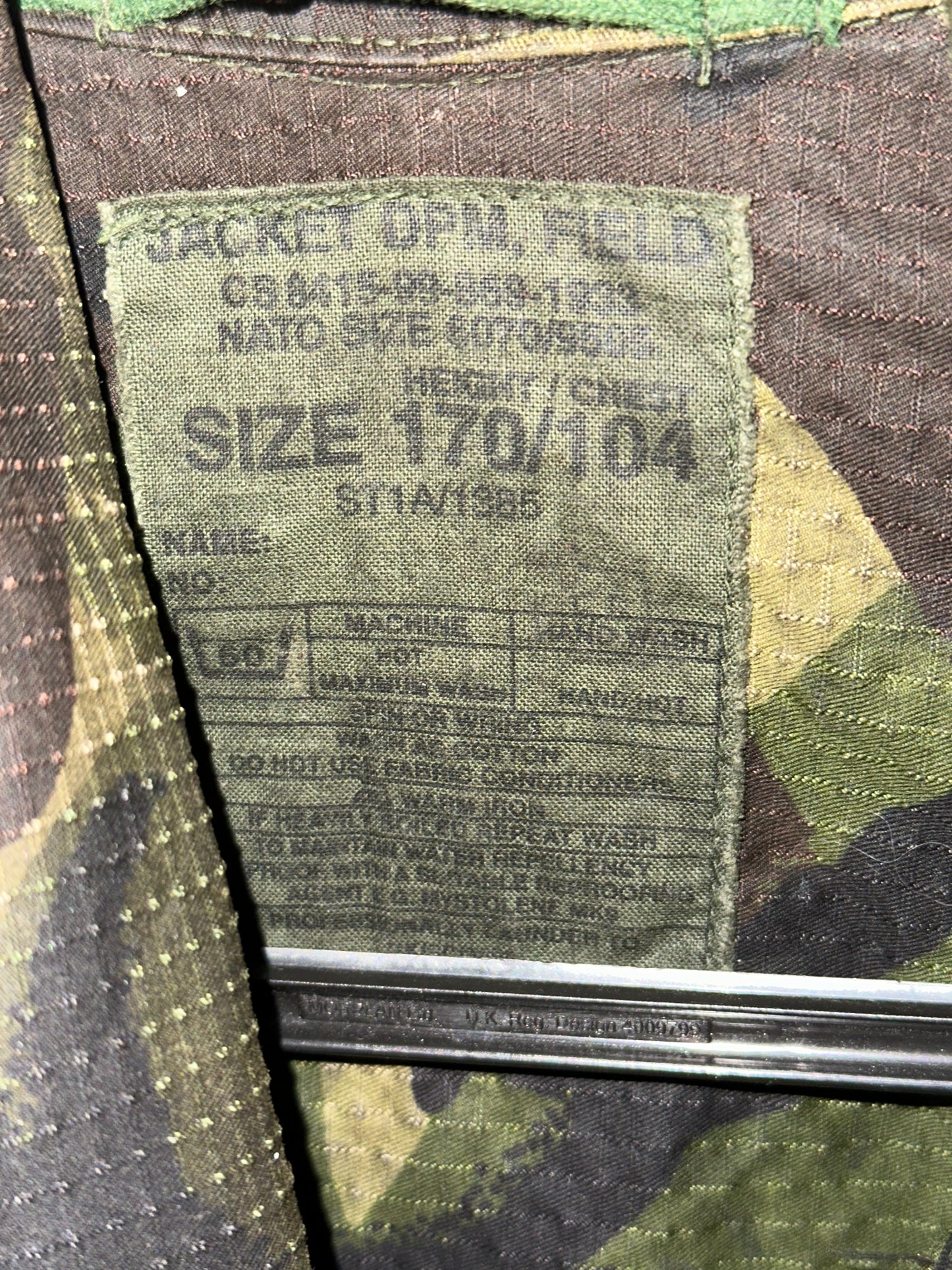 Genuine British Army DPM Field Jacket Windproof Smock 170/104 Size.