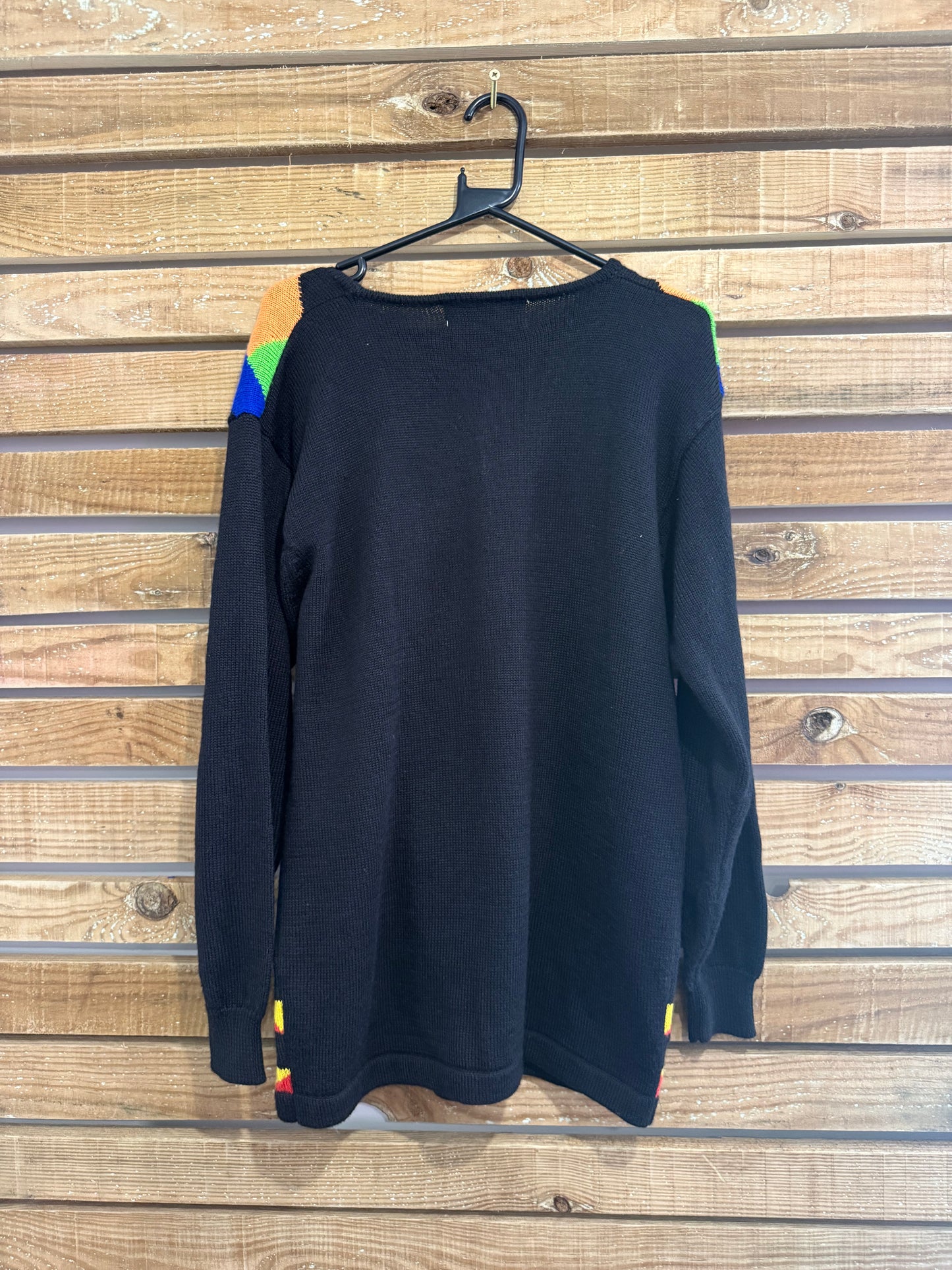 Vintage 80s Bruna Cavvalini jumper. Geometric. Ugly sweater. Size Medium.