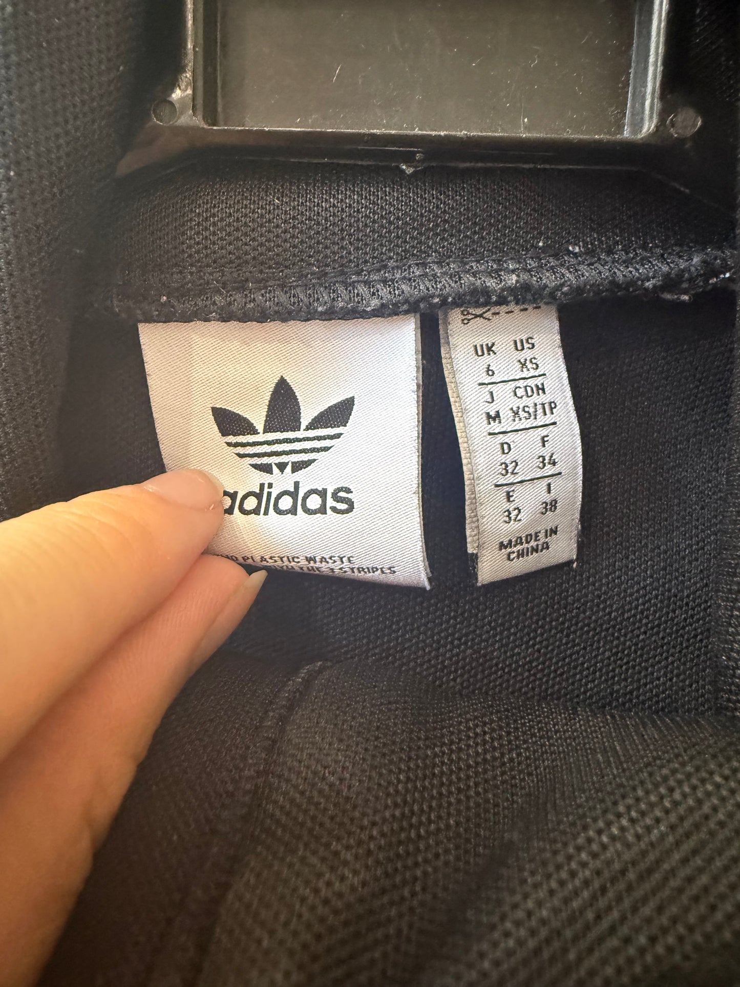 Adidas Ski Chic jumpsuit. Striped black. Size UK6