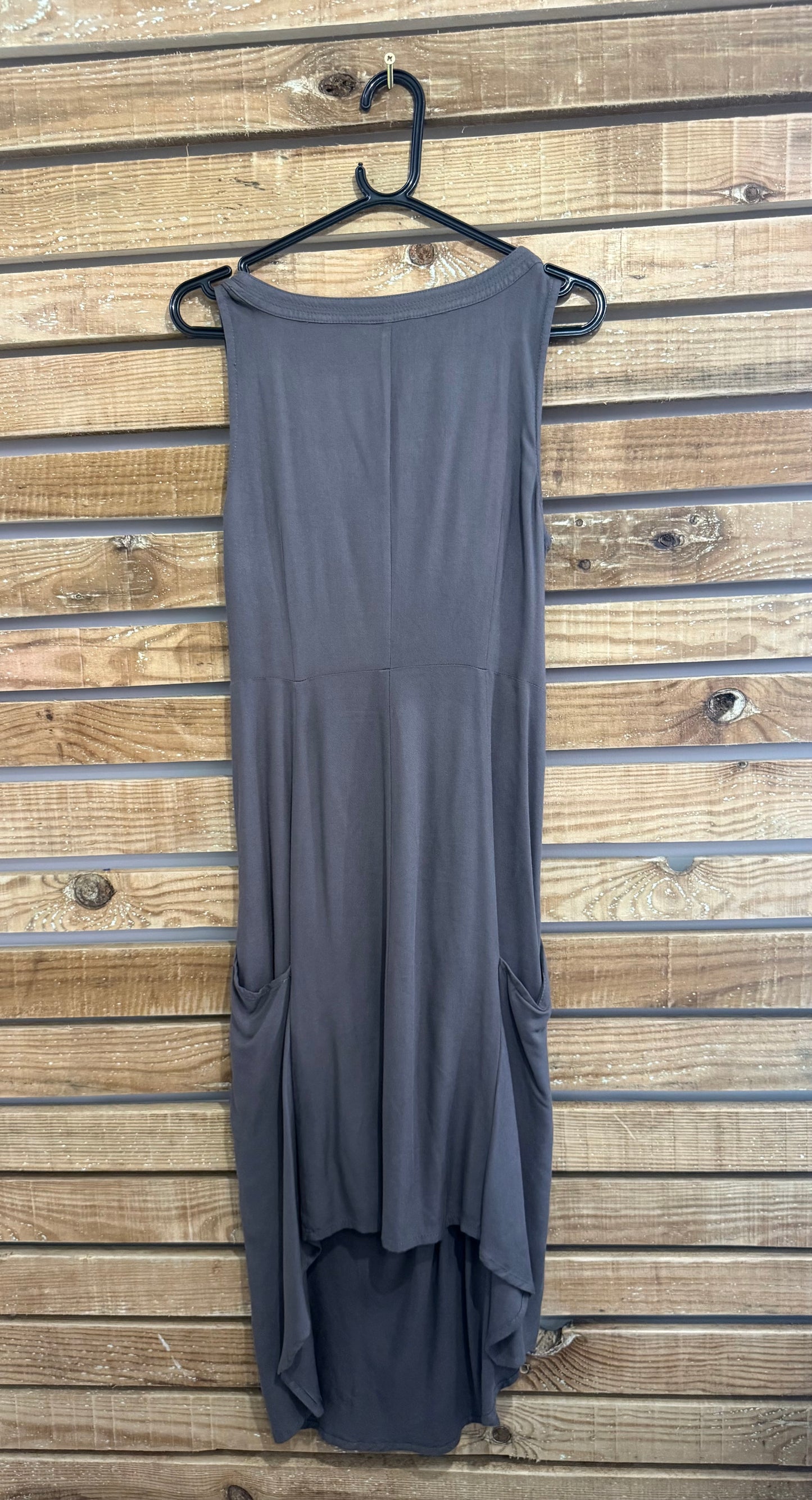 Vintage Y2K Sandwich draped dress. Size UK10. Grey. Summer/ holiday/ beach.