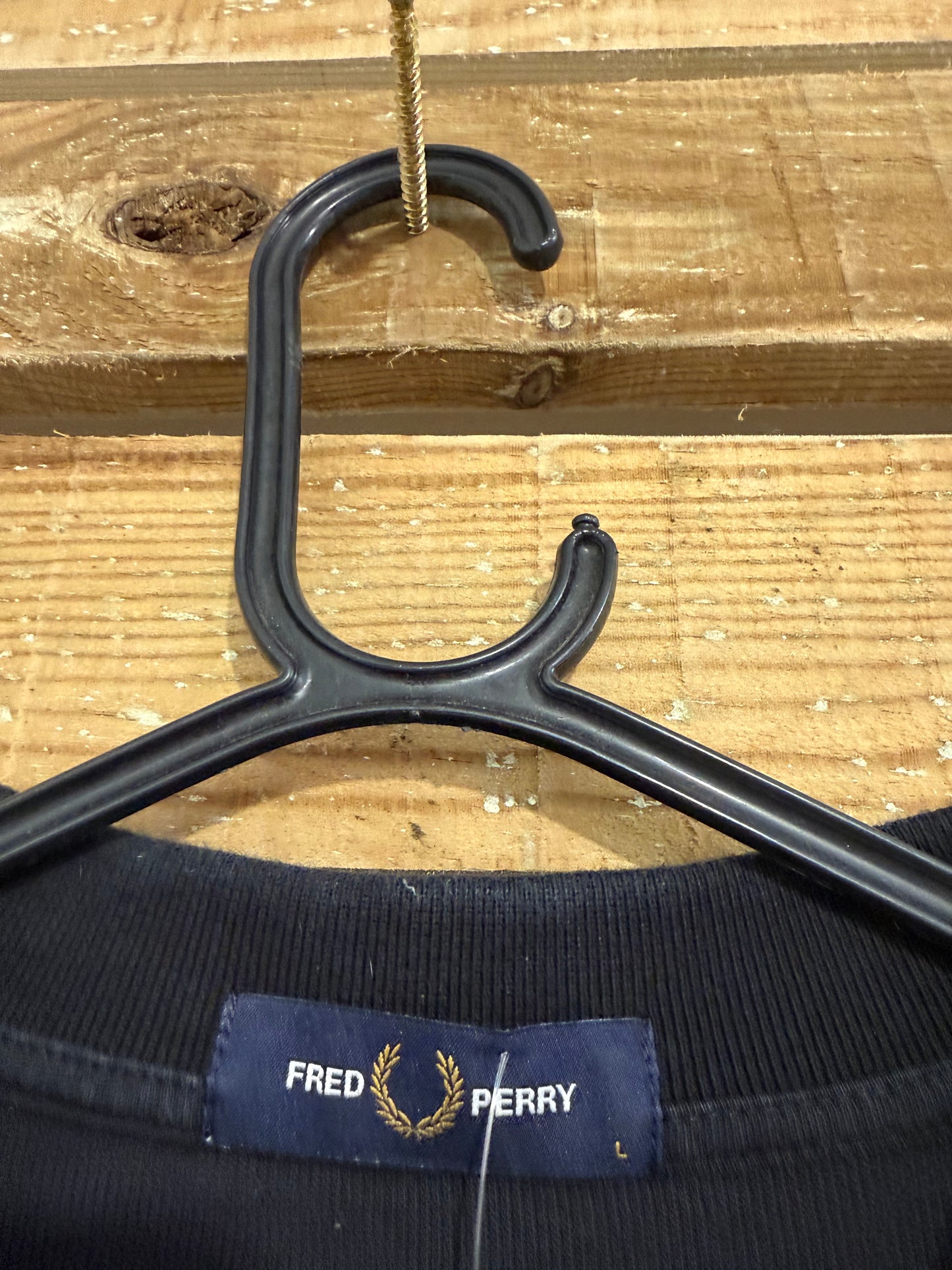 Fred Perry zip up polo t-shirt. Size Large