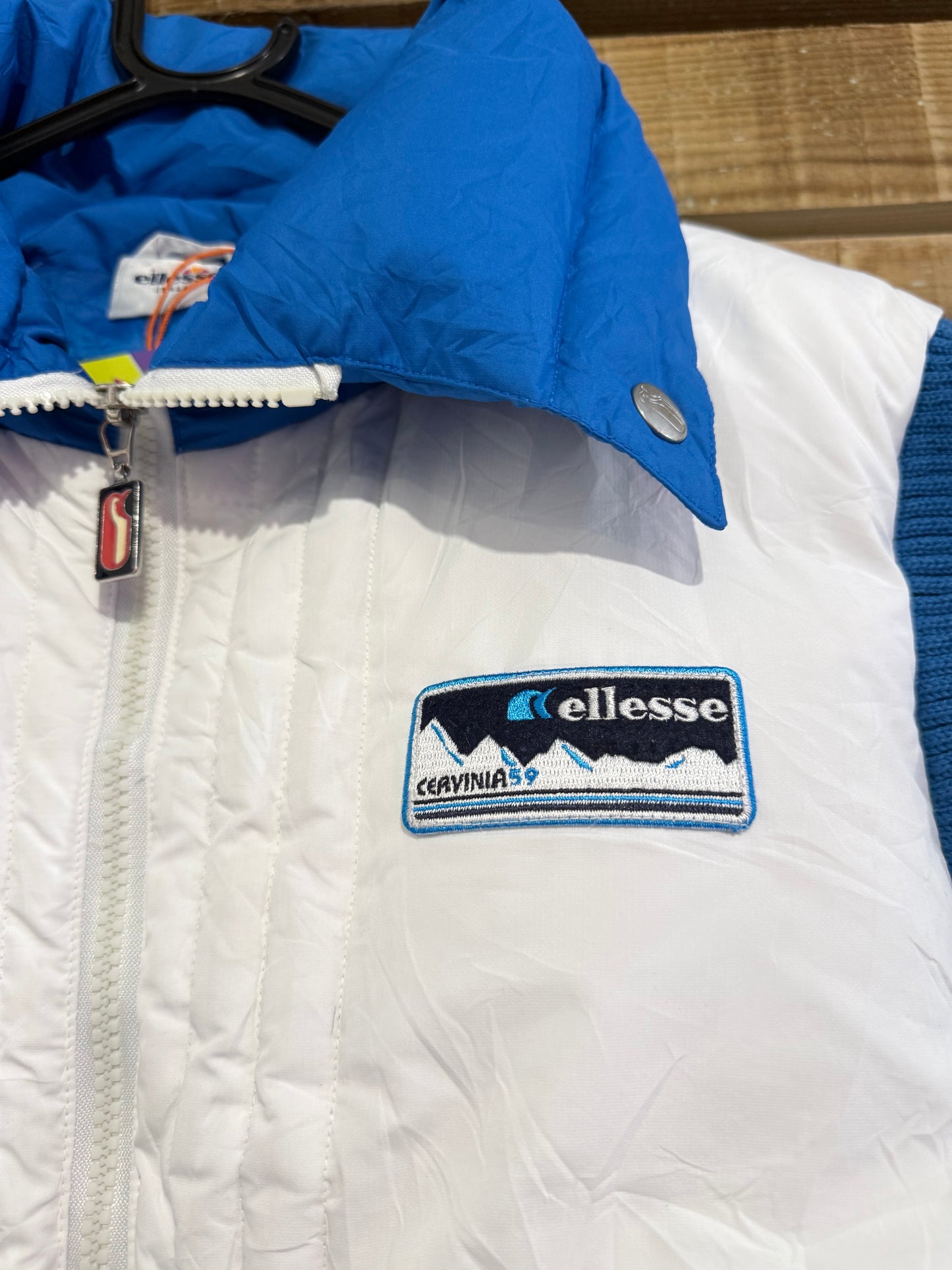 Vintage Y2K Ellesse puffer Sleeveless jacket/ Gilet/ body warmer. Ski. Size small