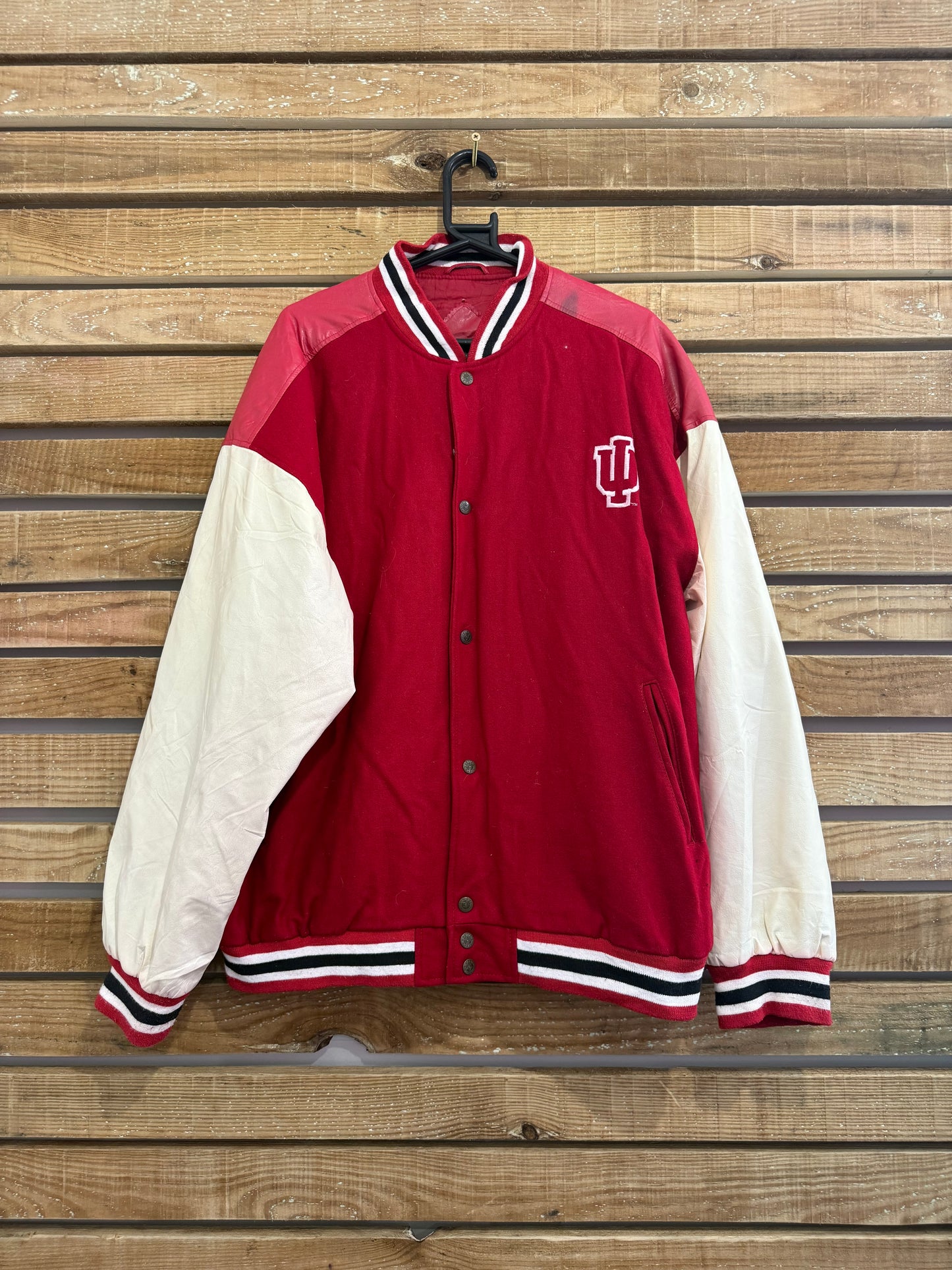 Vintage 90s Indiana Varsity Jacket. 50s Style. USA College Jacket. Size XXL