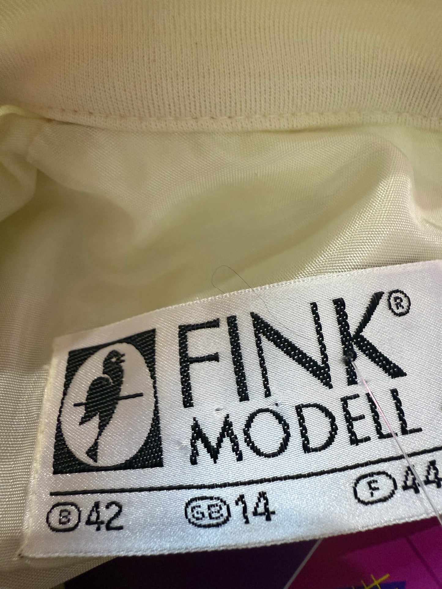 Vintage 70s Fink Modell dress. Mod/mad men. Size 14. Free sizing.