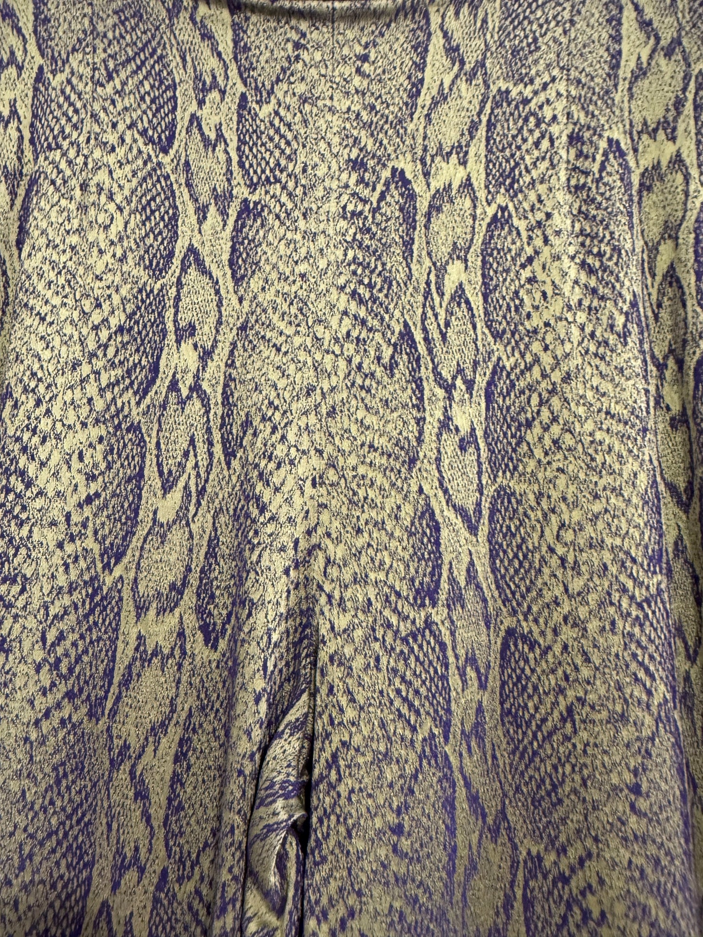 Vintage Y2K snakeskin flared trousers. 30” waist.