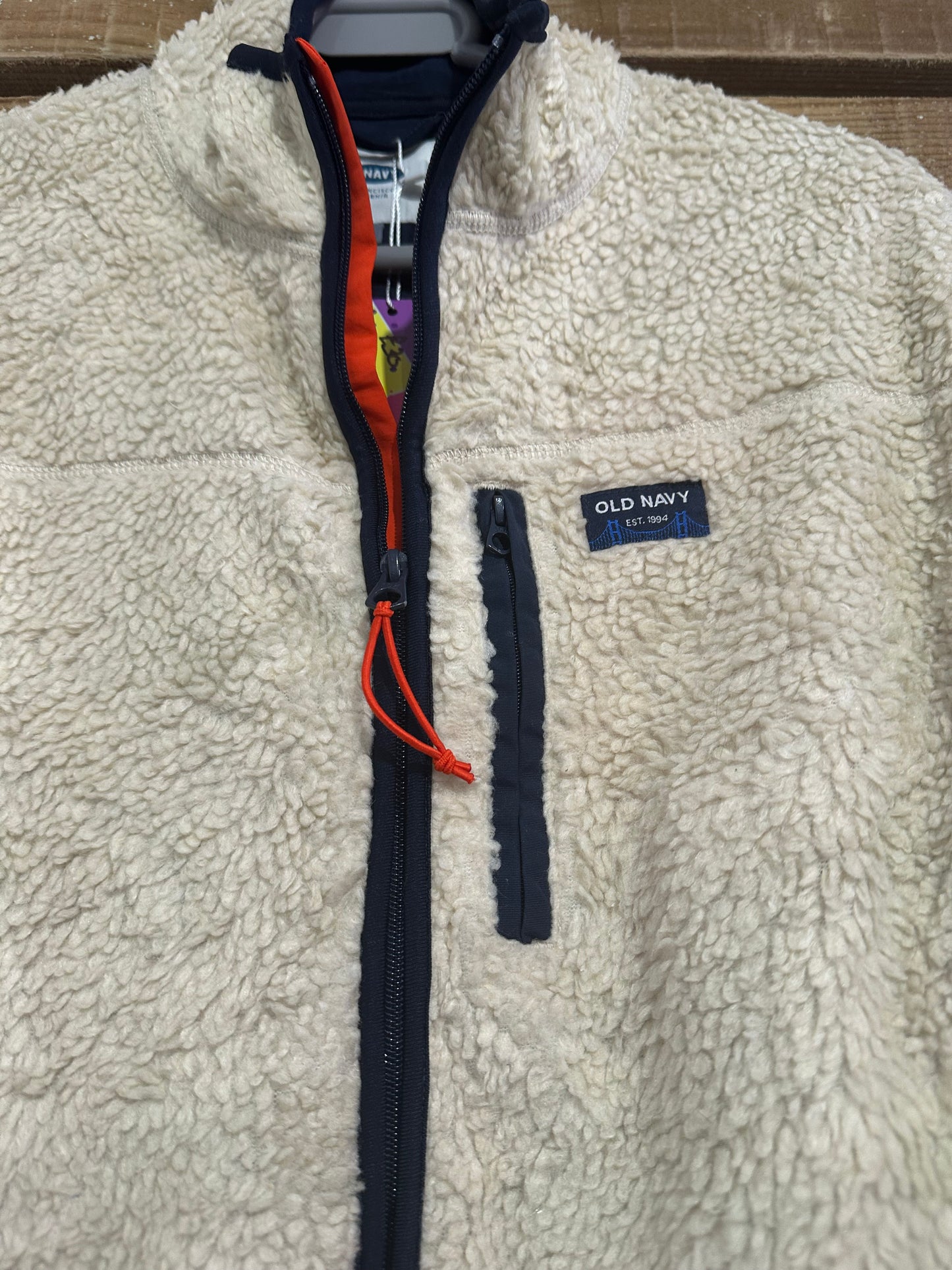 Vintage 90s Old Navy zip up fleece jacket. Size Large