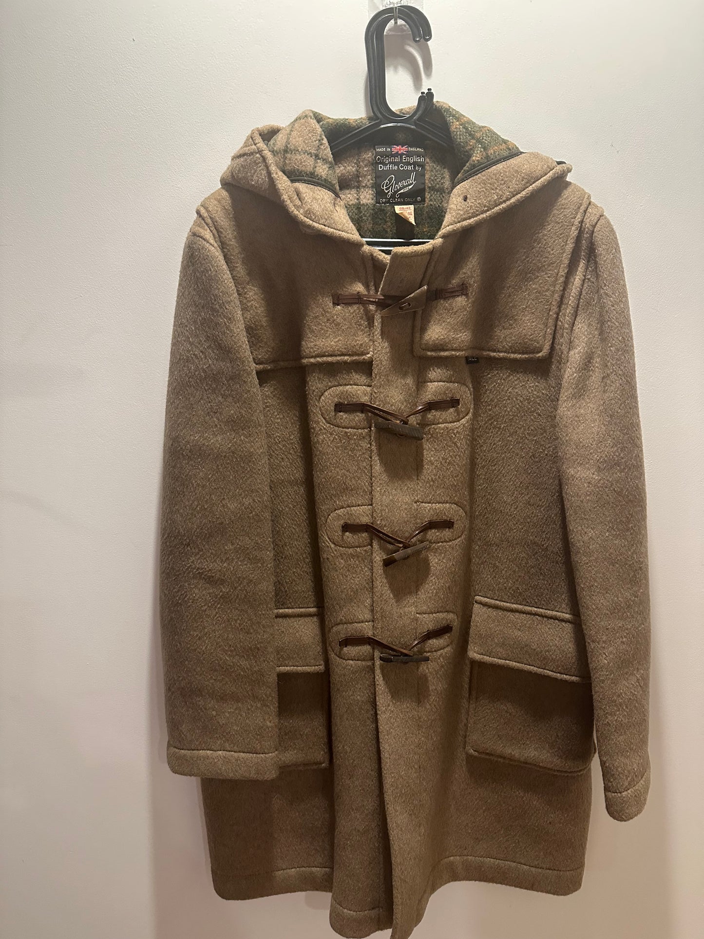 Vintage 70’s Gloverall Duffle Coat. Camel. Original. 100% Wool. Size Medium. RARE
