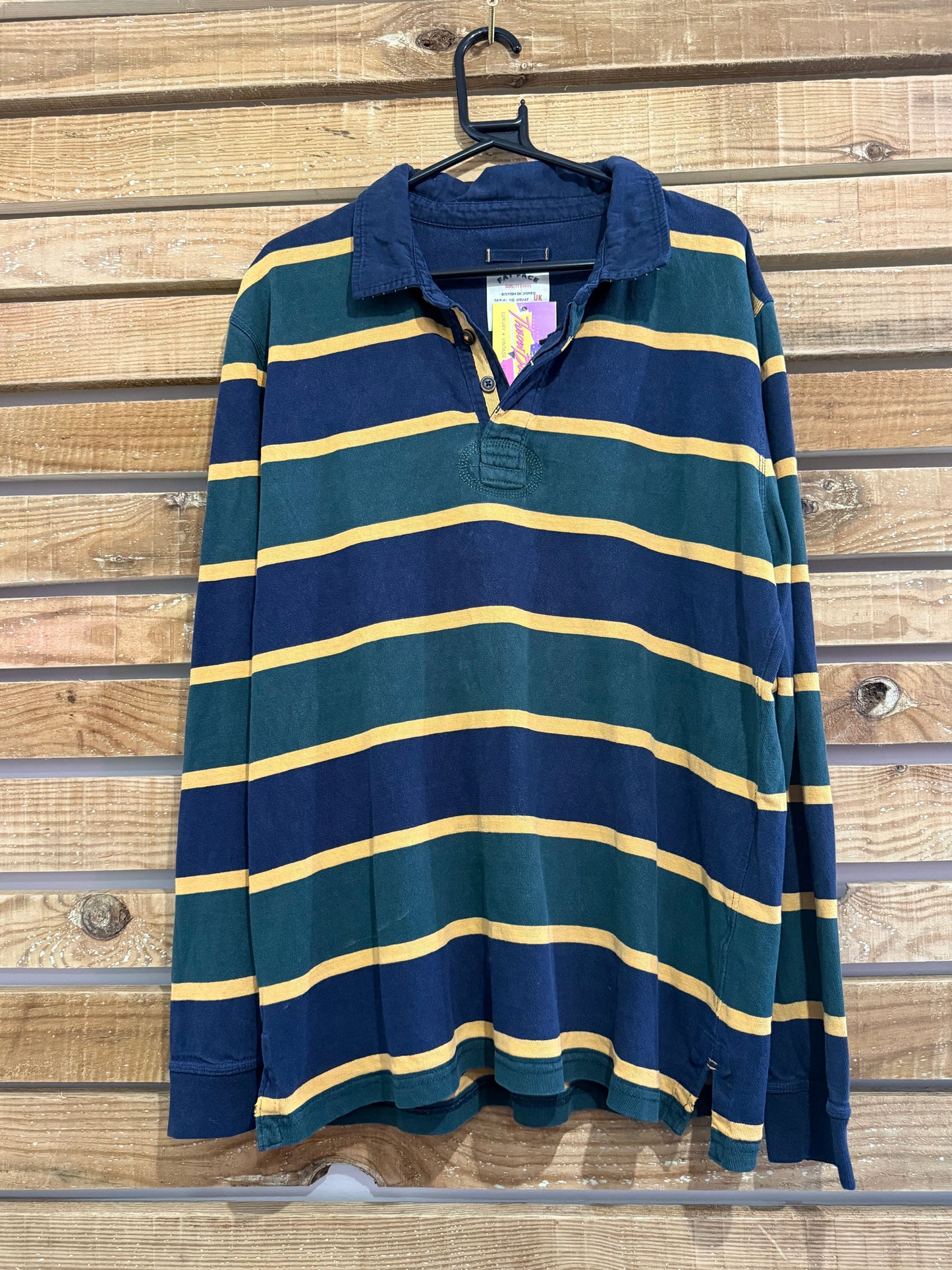 Fat Face Rugby Striped Shirt. Size XL.