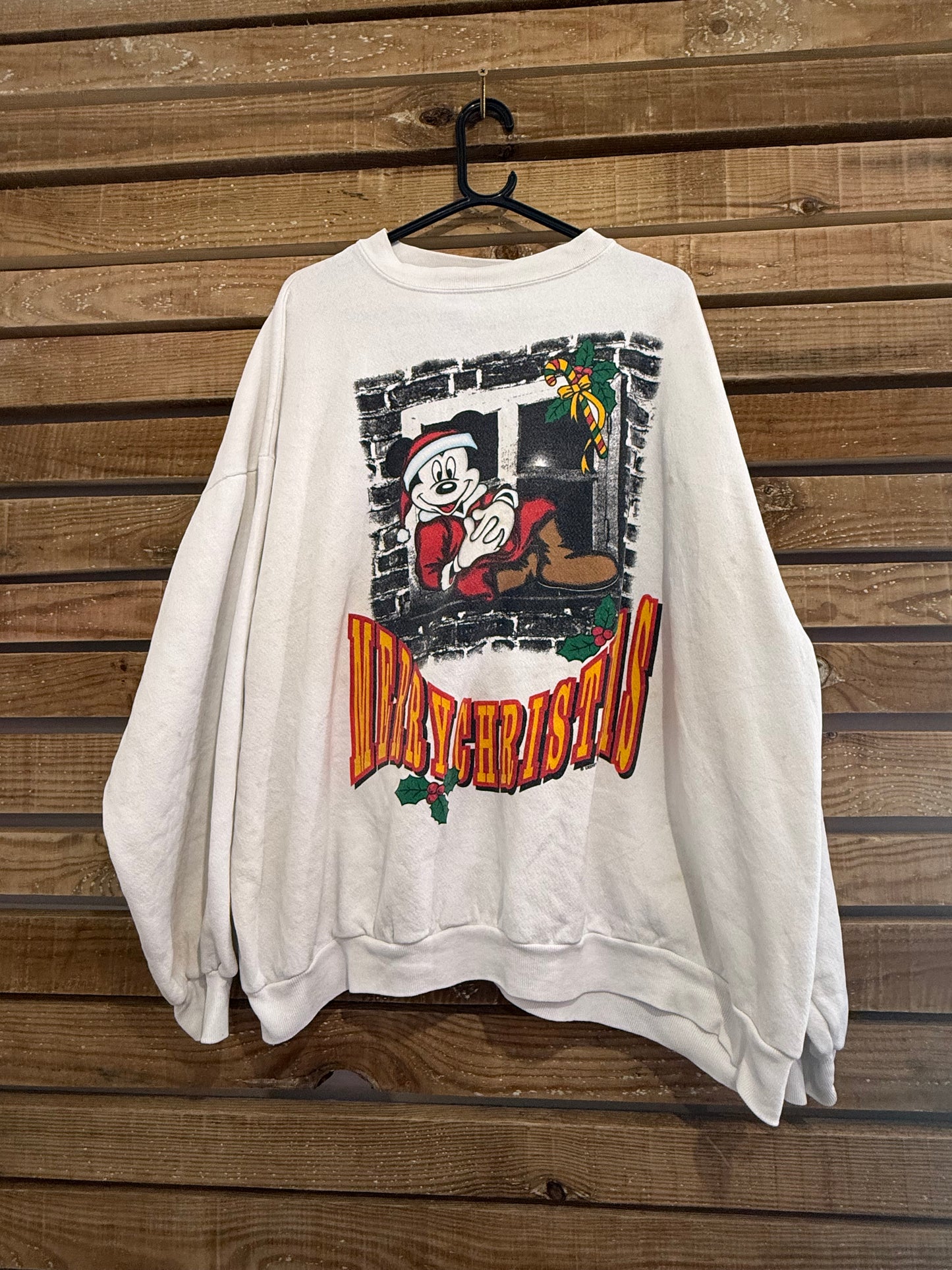 Vintage RARE 80s Disney Mickey Mouse Christmas sweater. USA. Size XXXL.