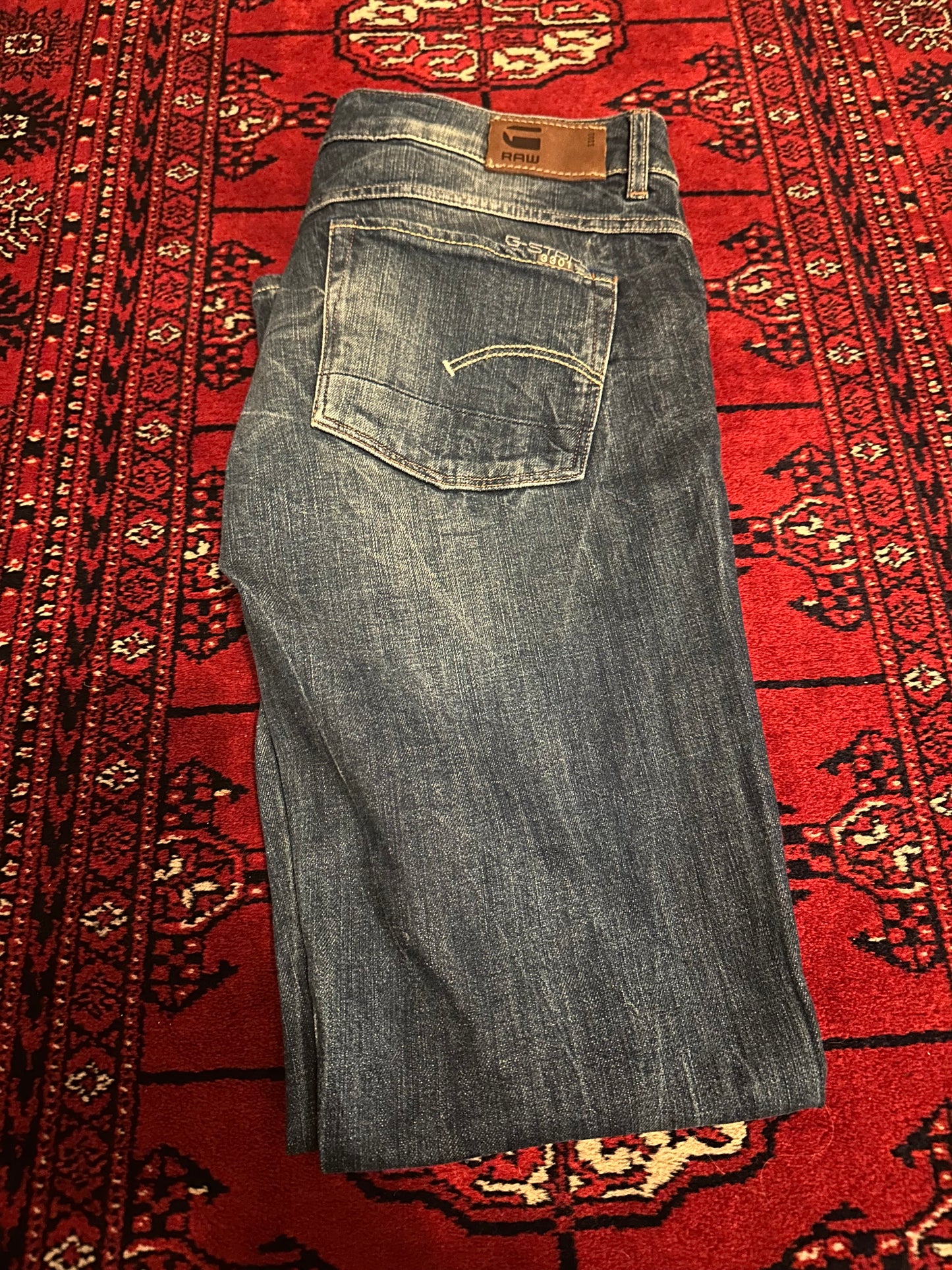 Vintage Y2K G-Star Raw 3301 Jeans. Blue. 30 waist” 30” leg.