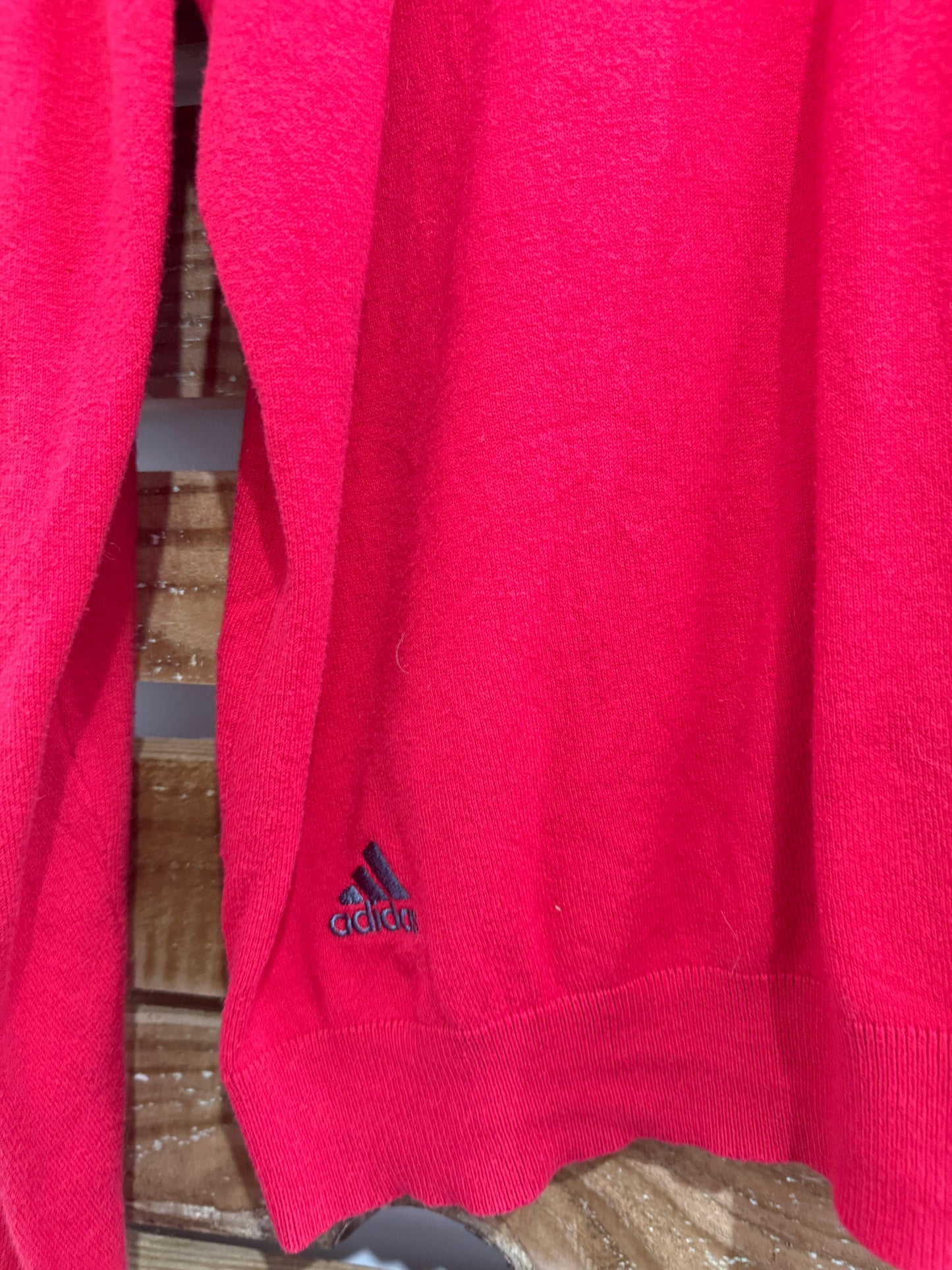 Vintage 90s Adidas Indians Golf knitted jumper. Red. Size Medium