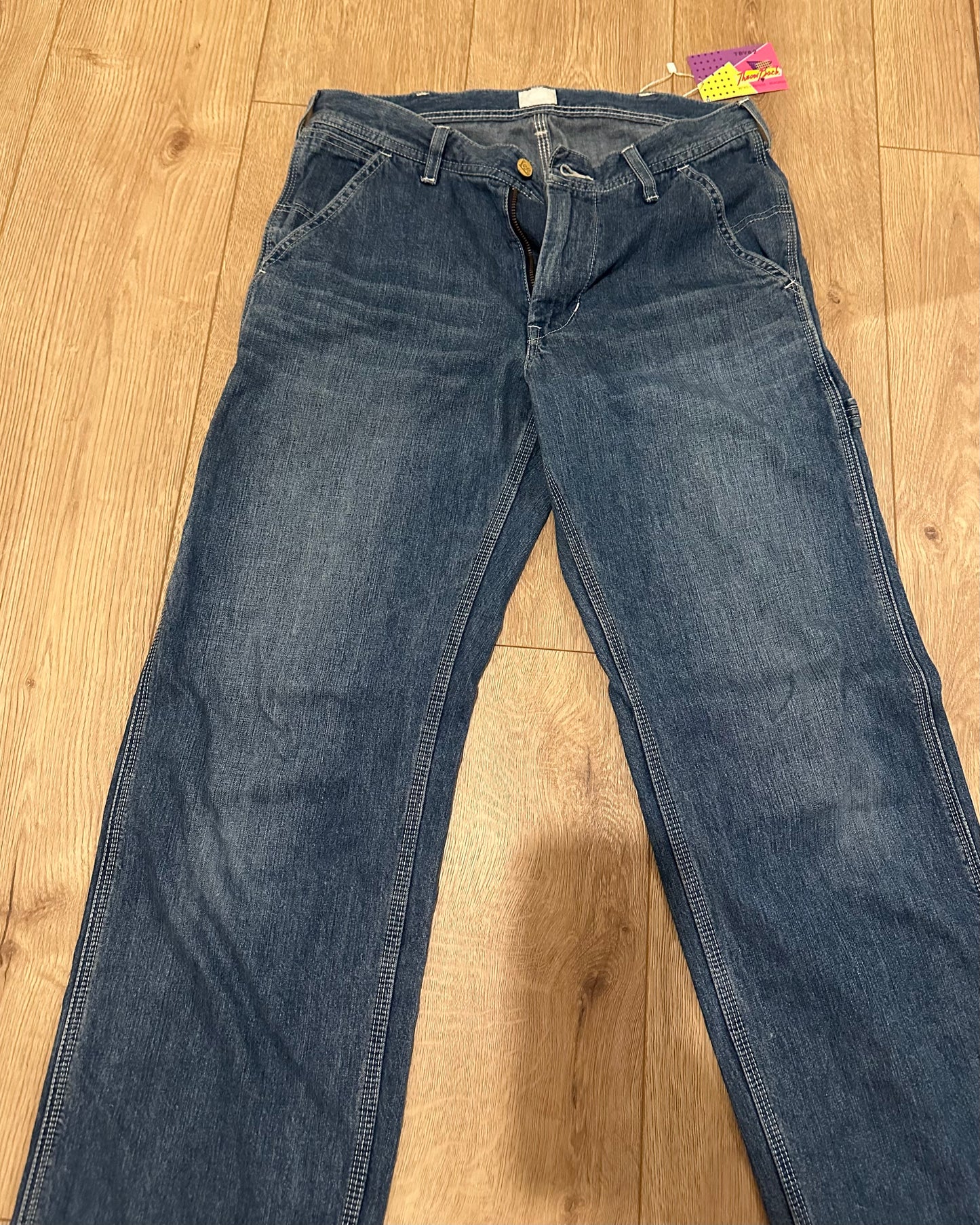 Vintage 90s Lee carpenter style jeans. Grunge/ skater. 32” waist, 28” leg