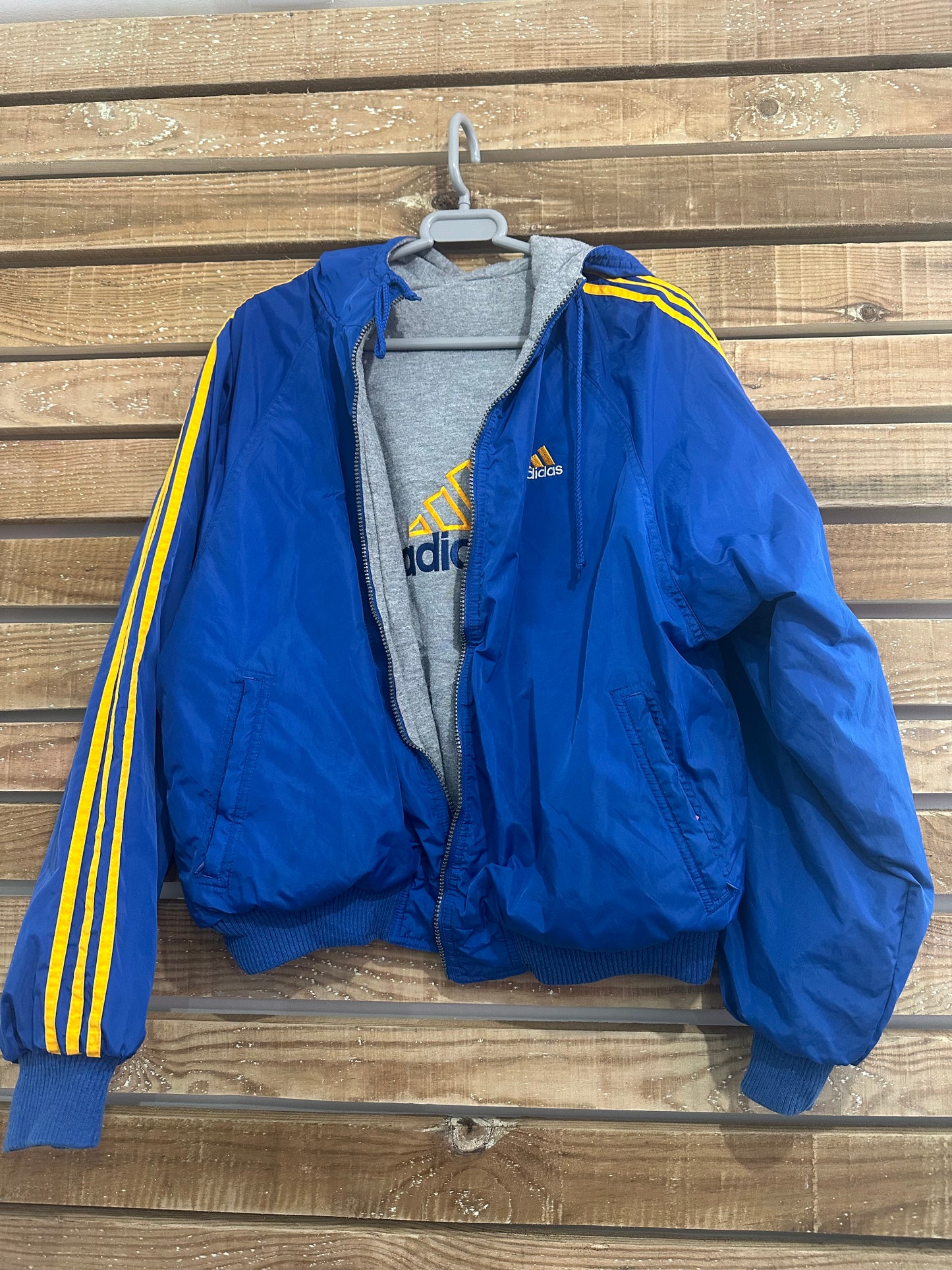 Vintage 90s RARE Adidas zip up windbreaker/ shell jacket. Size Small. RARE. Festival.