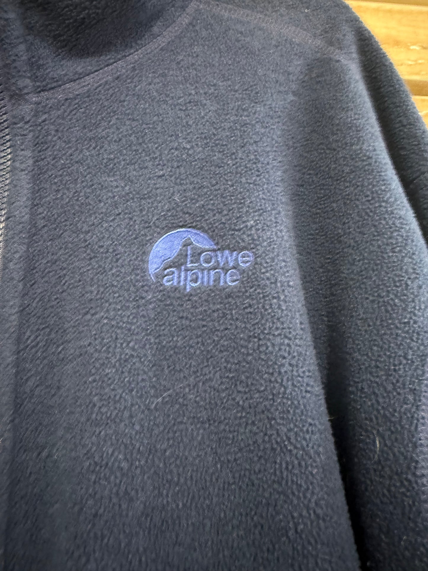 Vintage 90s Lowe Alpine Fleece Jacket. Zip up. Size XL. Blue