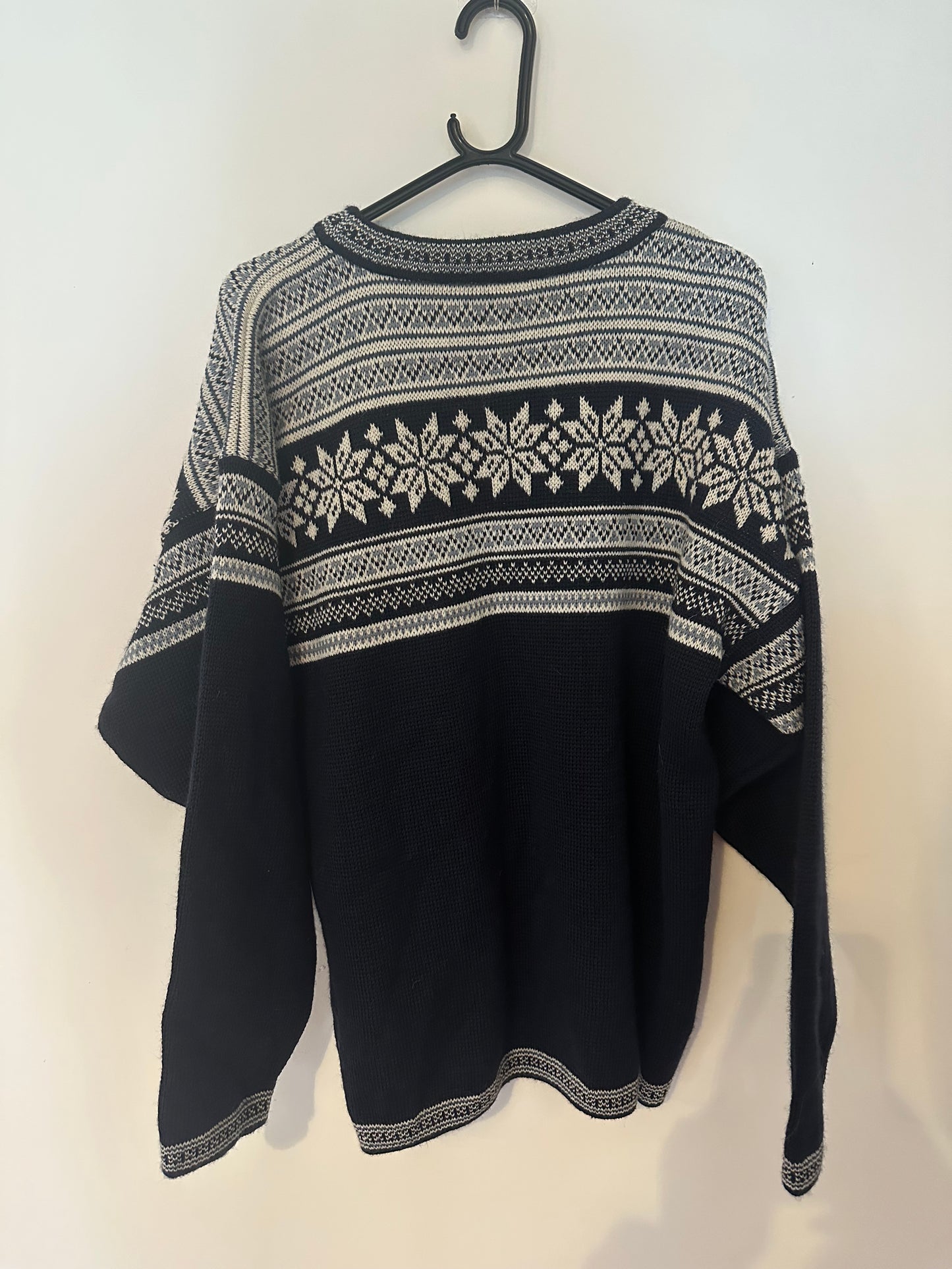 Vintage 90s Icelandic fair-isle Knit Jumper. Size XL