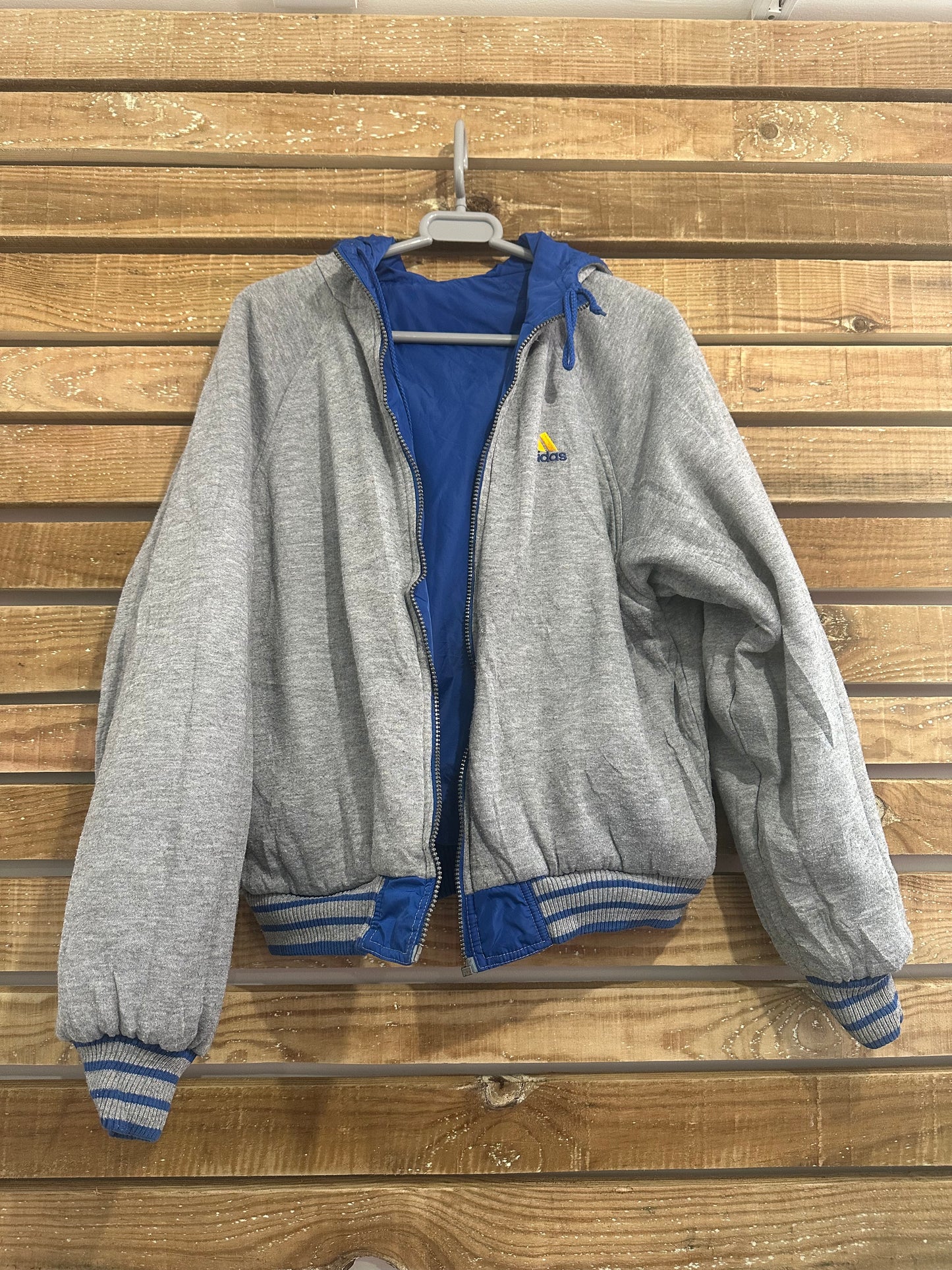 Vintage 90s RARE Adidas zip up windbreaker/ shell jacket. Size Small. RARE. Festival.