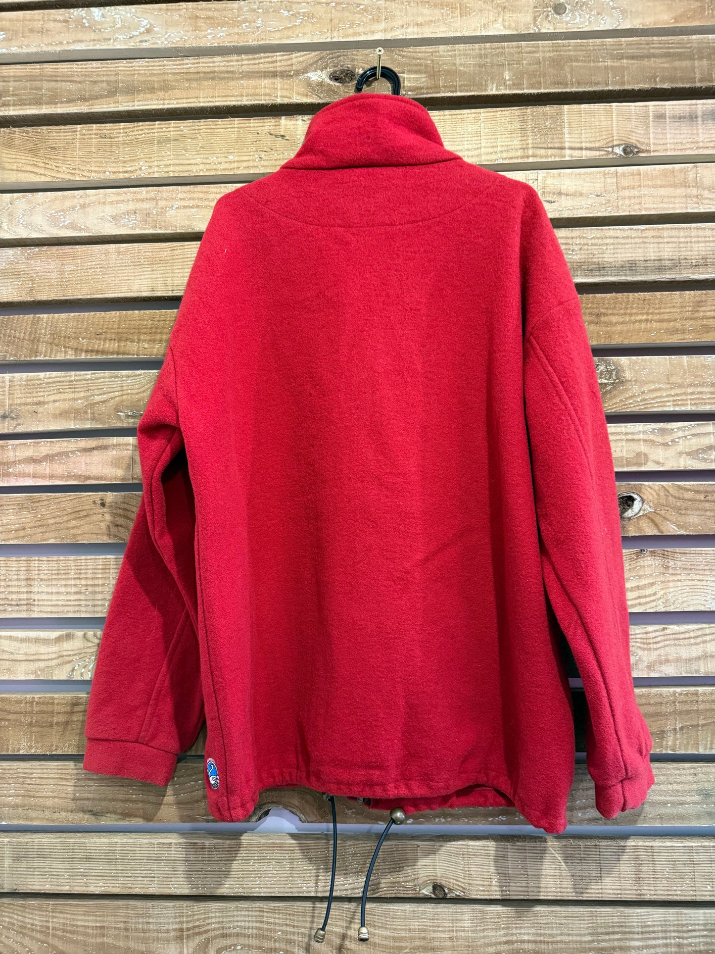 Vintage 90s RARE Swanndri wool zip up jacket. Red. Size XL