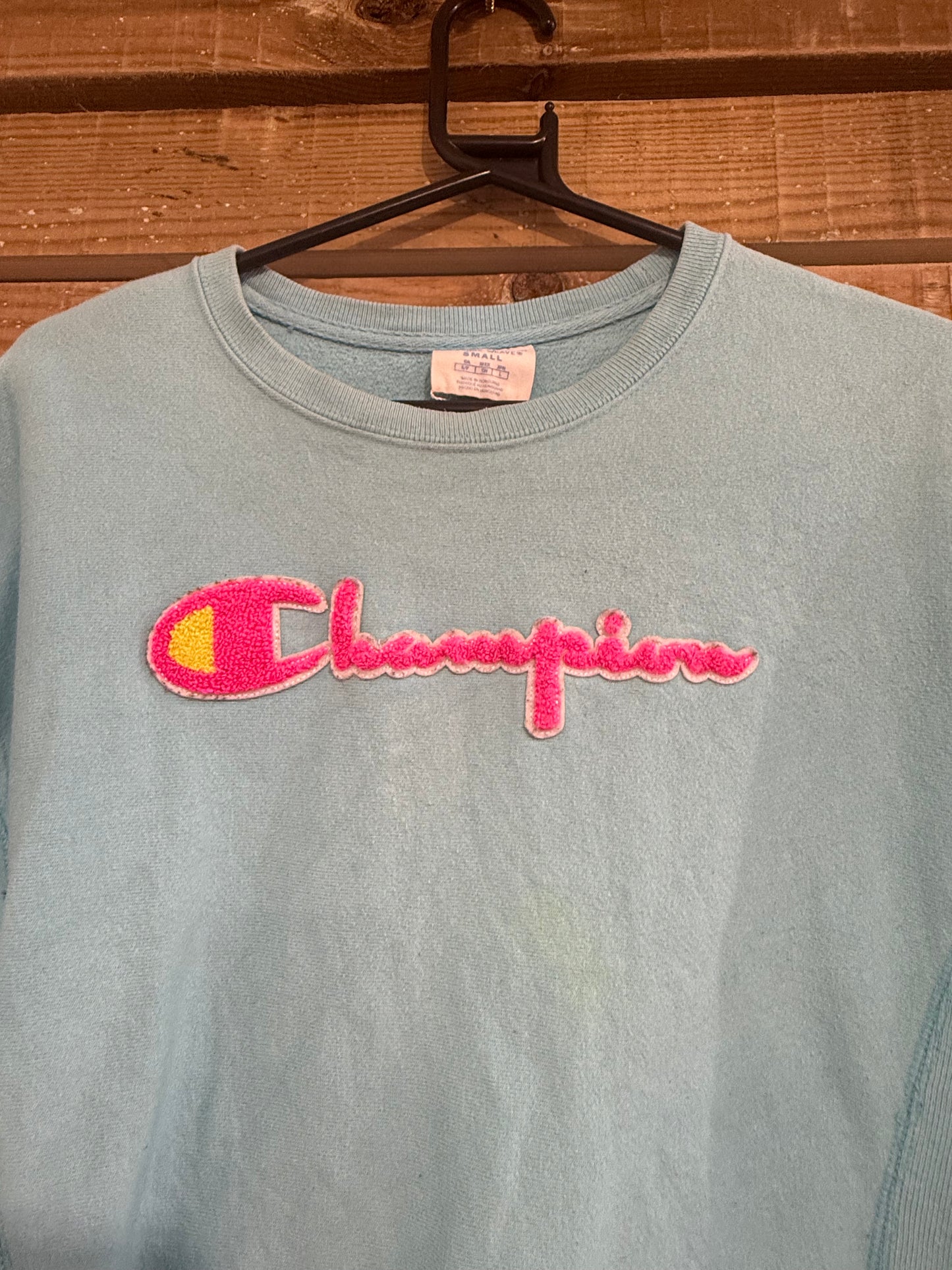 Vintage 90s Champion Reverse Weave spell-out sweater/ sweatshirt. USA. Size Small.