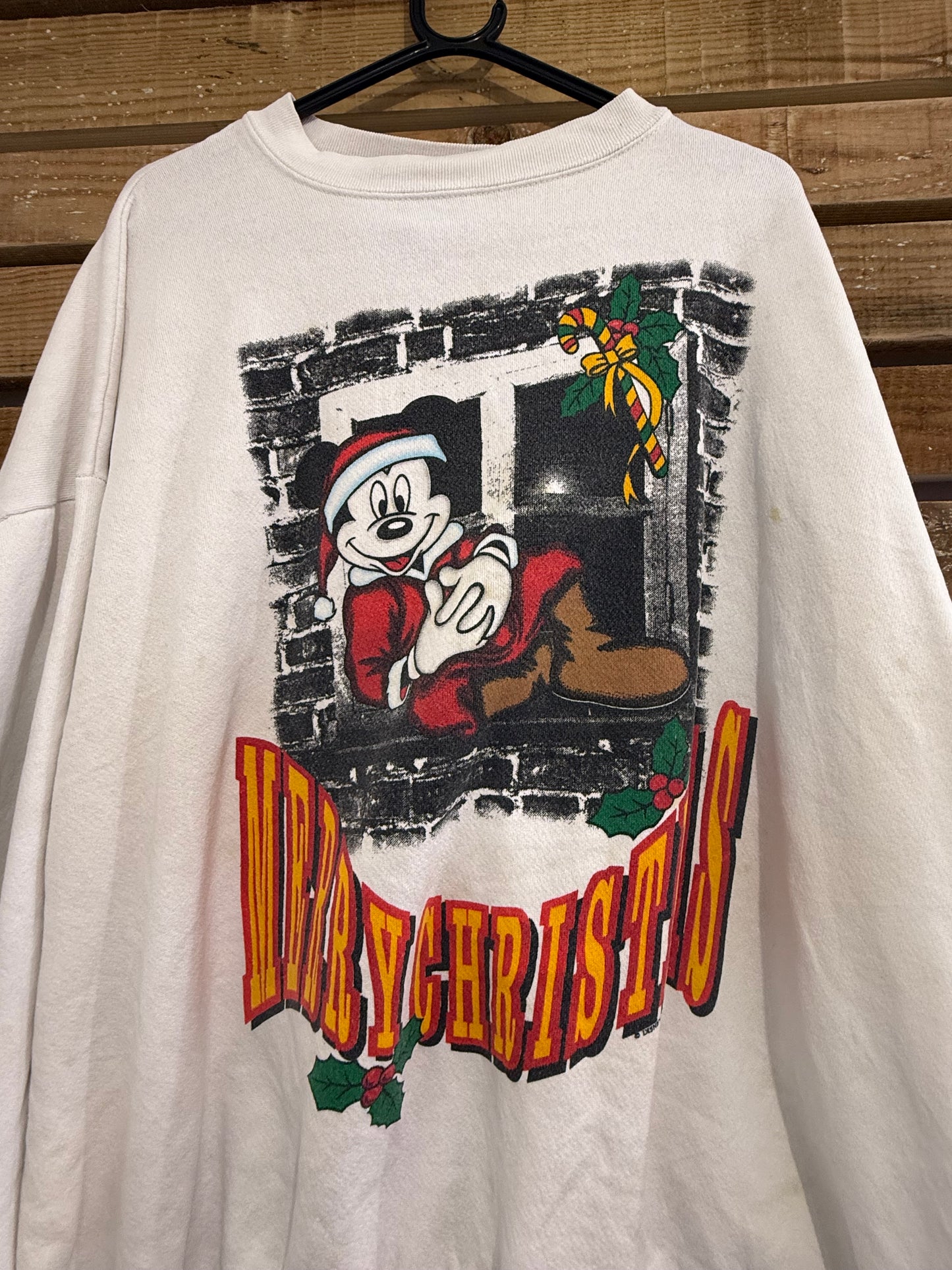 Vintage RARE 80s Disney Mickey Mouse Christmas sweater. USA. Size XXXL.