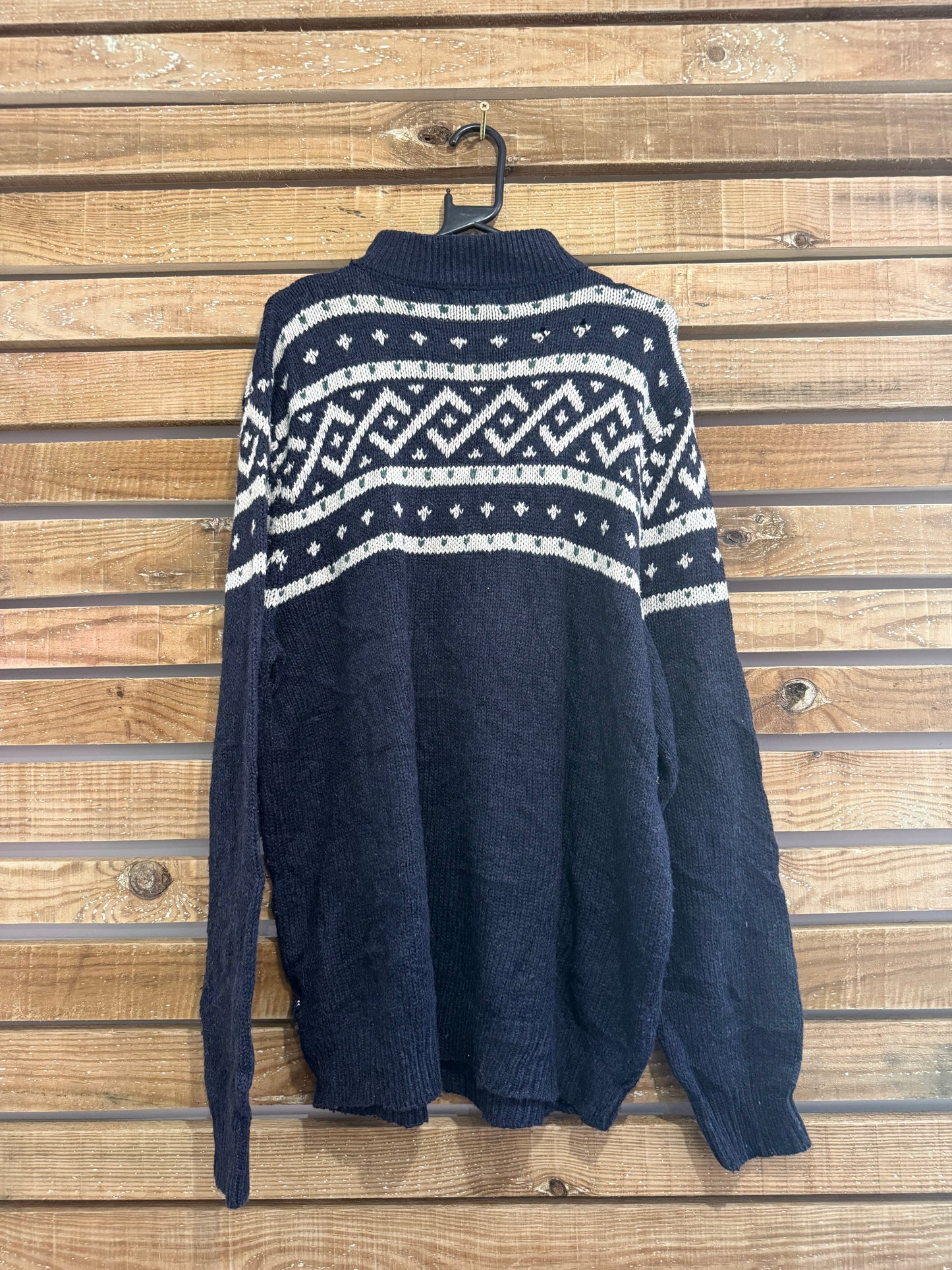Vintage 90s Nautica 1/4 zip jumper/ sweater. Size XL
