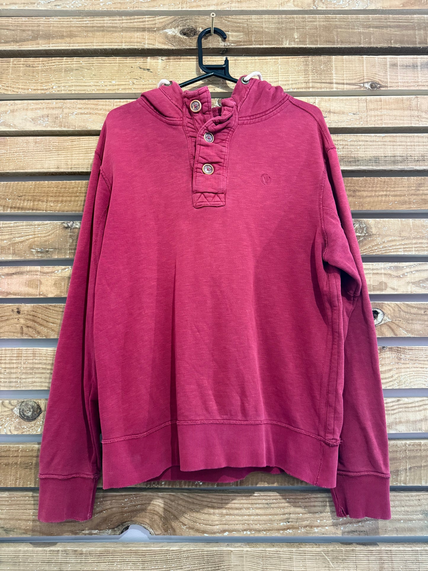 Vintage Y2K Fat Face hoodie/ hooded sweater. Burgundy. Size Small.