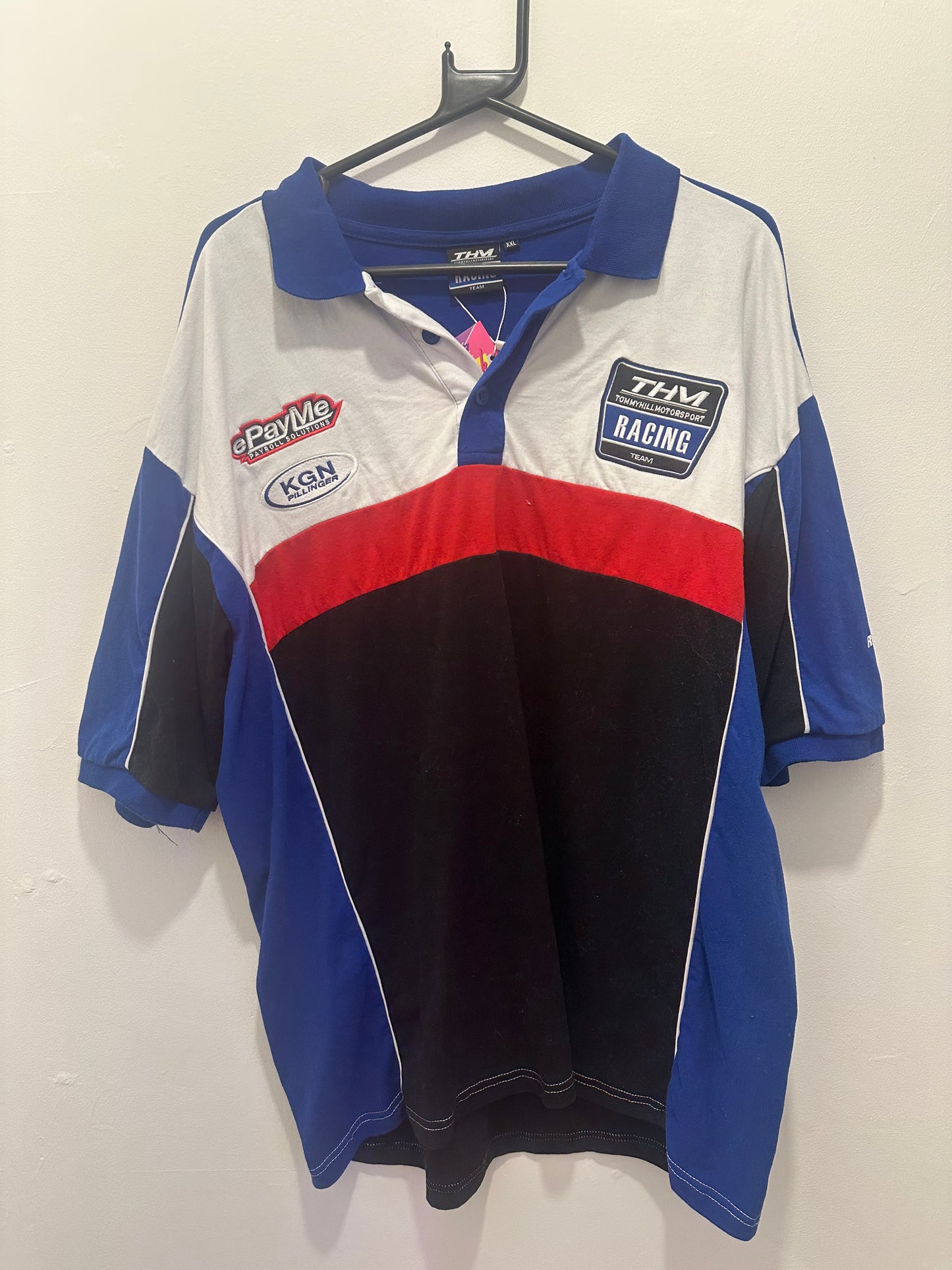 Vintage Y2K Motorsport polo t-shirt. Size XXL. Racing