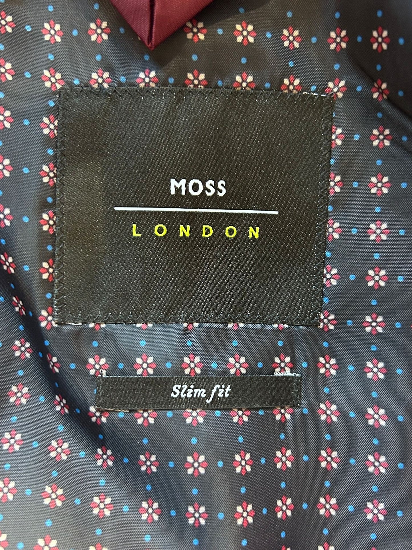 BNWOT Moss London checked button up blazer/ jacket. 42 - slim fit.