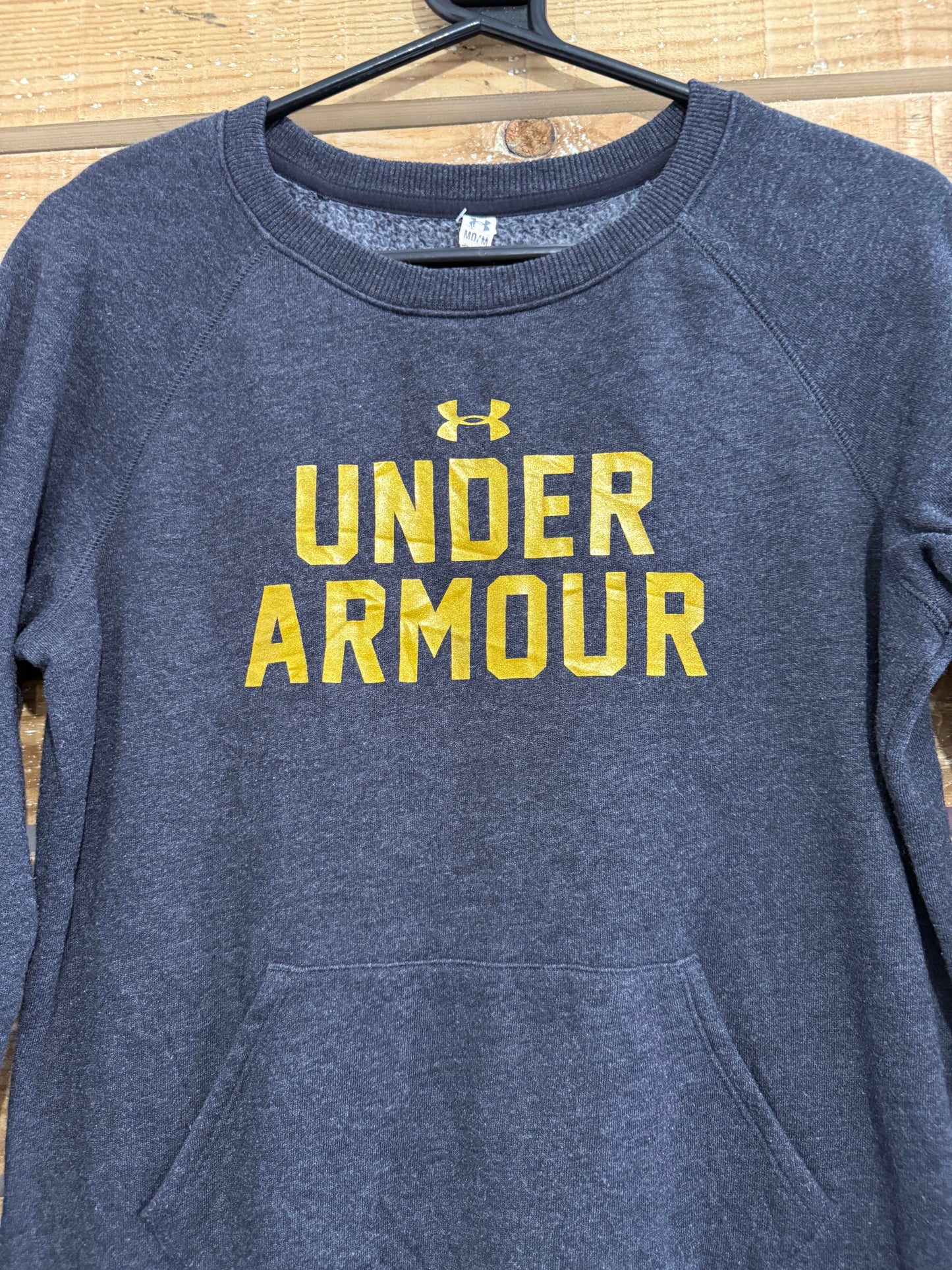 Vintage Y2K Under Armour spell-out sweater/ sweatshirt. Size Medium.
