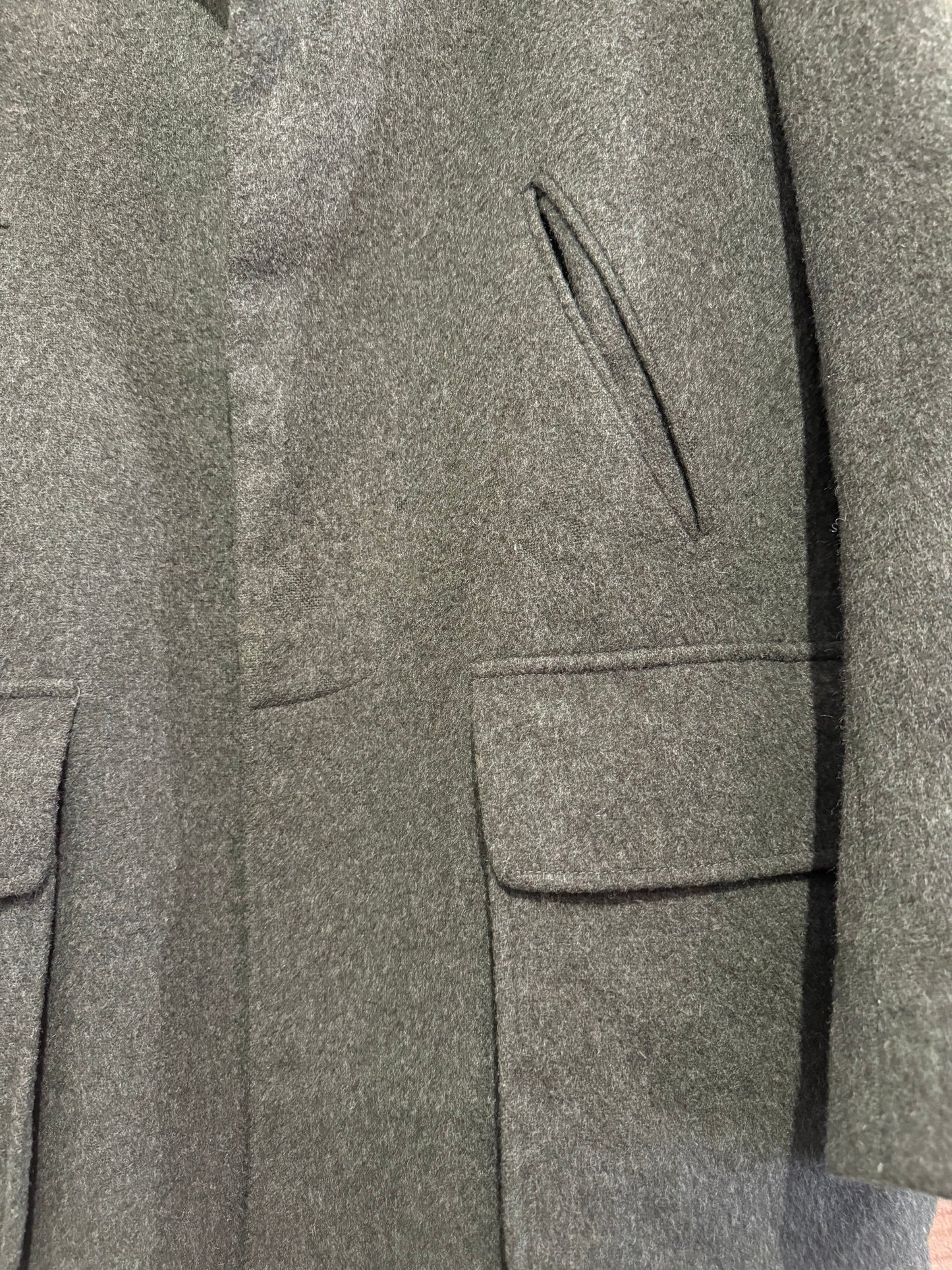 Vintage 80s Lynton Loden wool Coat/ jacket. Green. Size large. 46” chest. Hunting