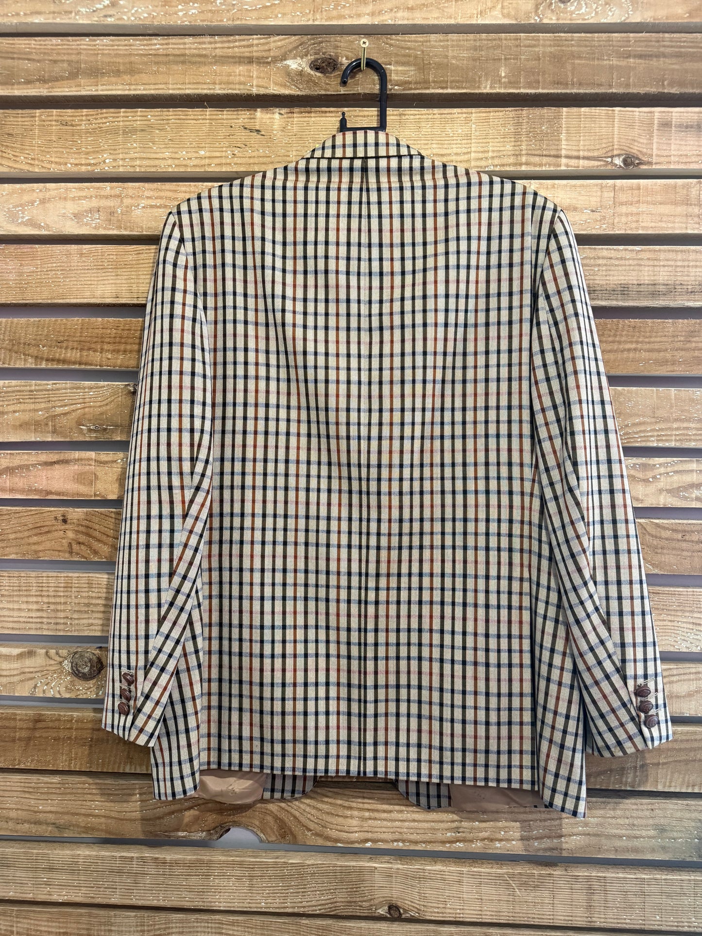Vintage 80s Daks checked Blazer/Jacket. Size 44” chest, medium.