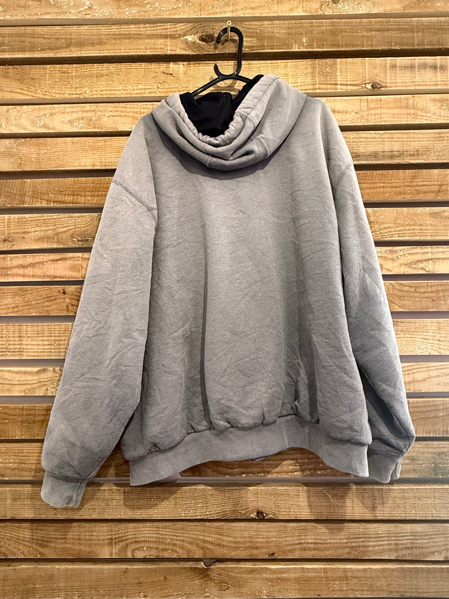 Vintage 90s Carhartt hoodie. Hooded jacket. Grey. Size 2XL. Workwear.