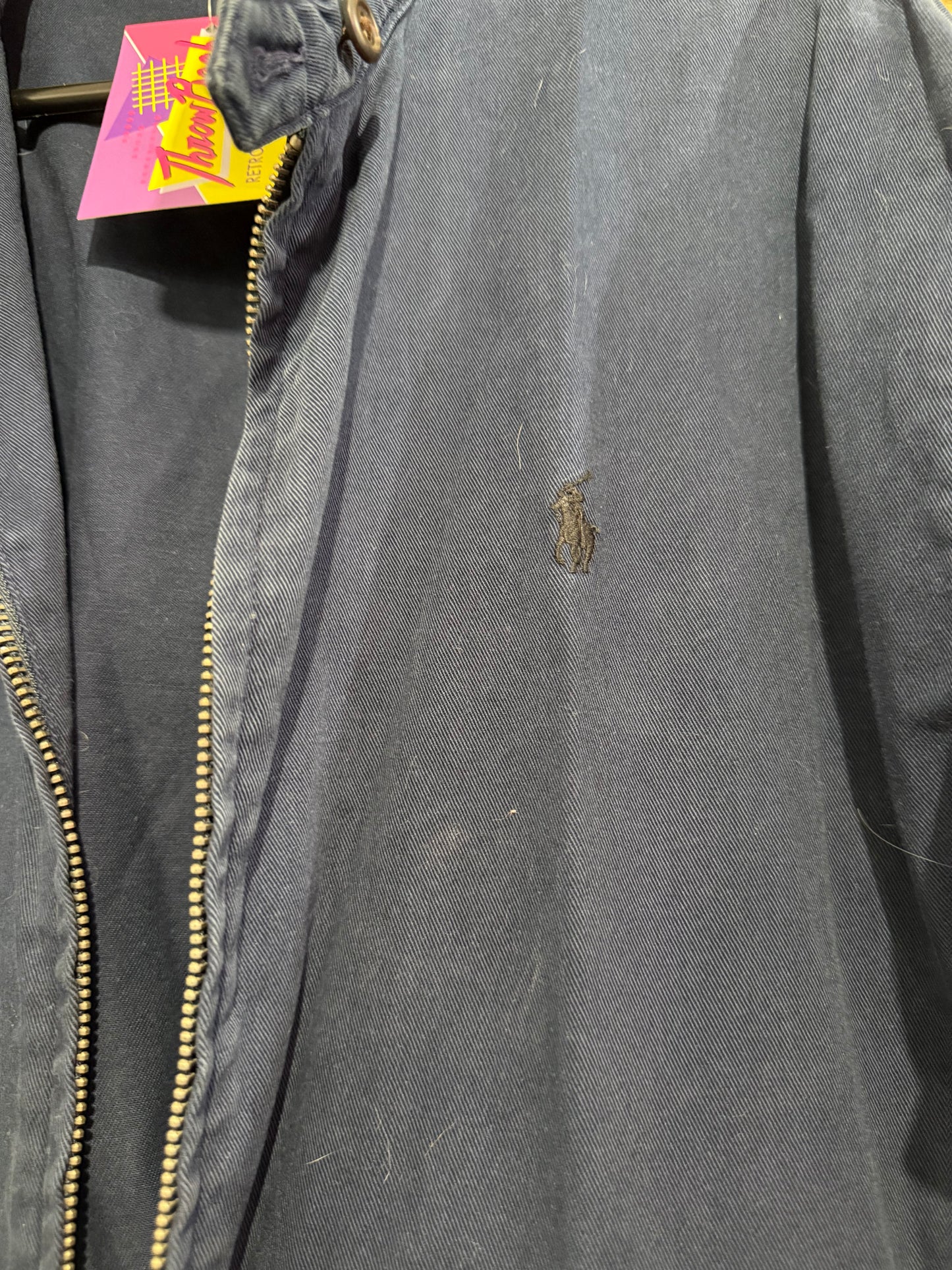 Vintage 90s Ralph Lauren zip up Harrington bomber Jacket. Sports/ Golf/ Festival. Large
