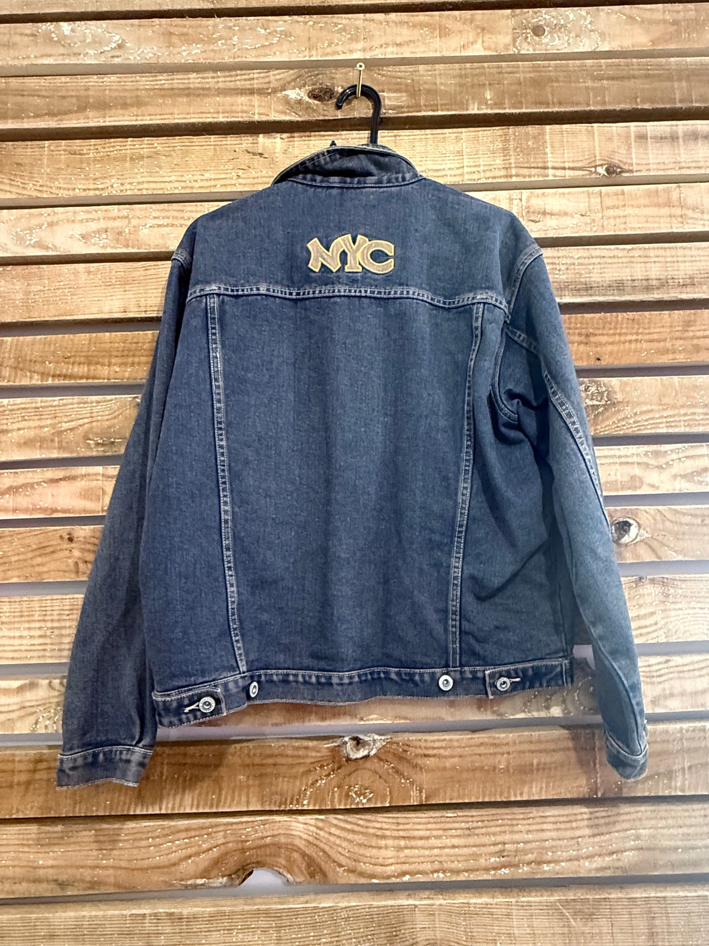 Vintage 90s Petroleum denim jacket. Size medium