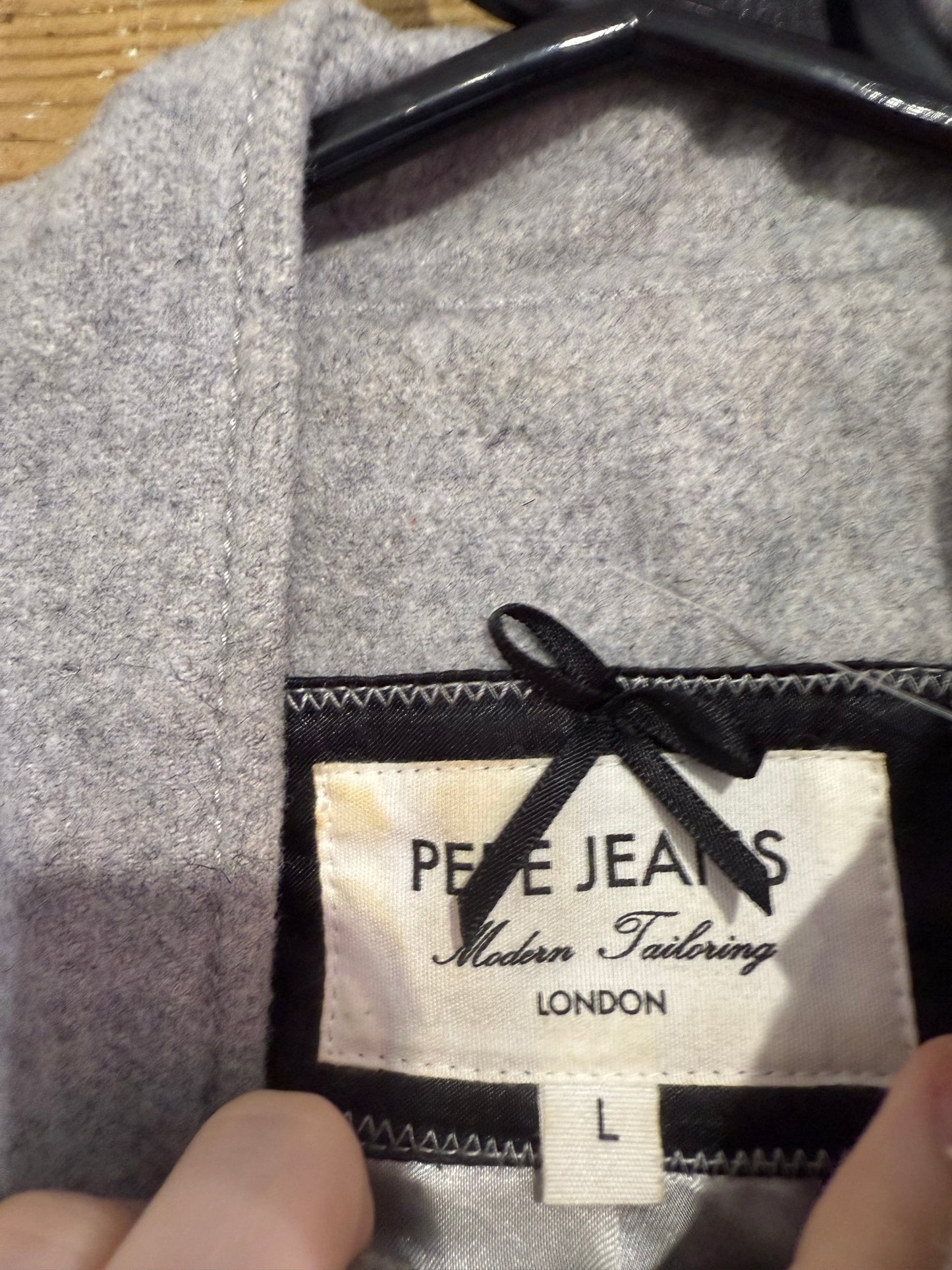 Vintage Y2K Pepe Jeans pearl woollen jacket. Size Large.