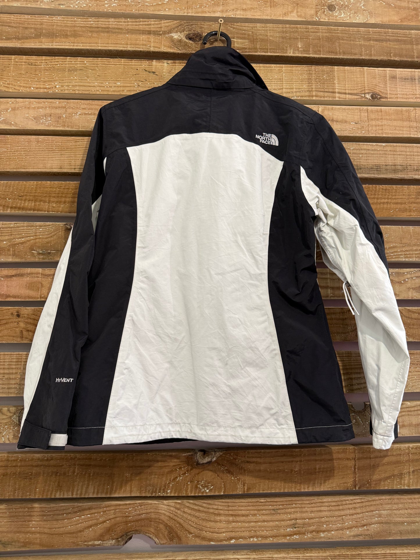 Vintage 90s The North Face Waterproof Outdoors Jacket. White & Black. Size Small.