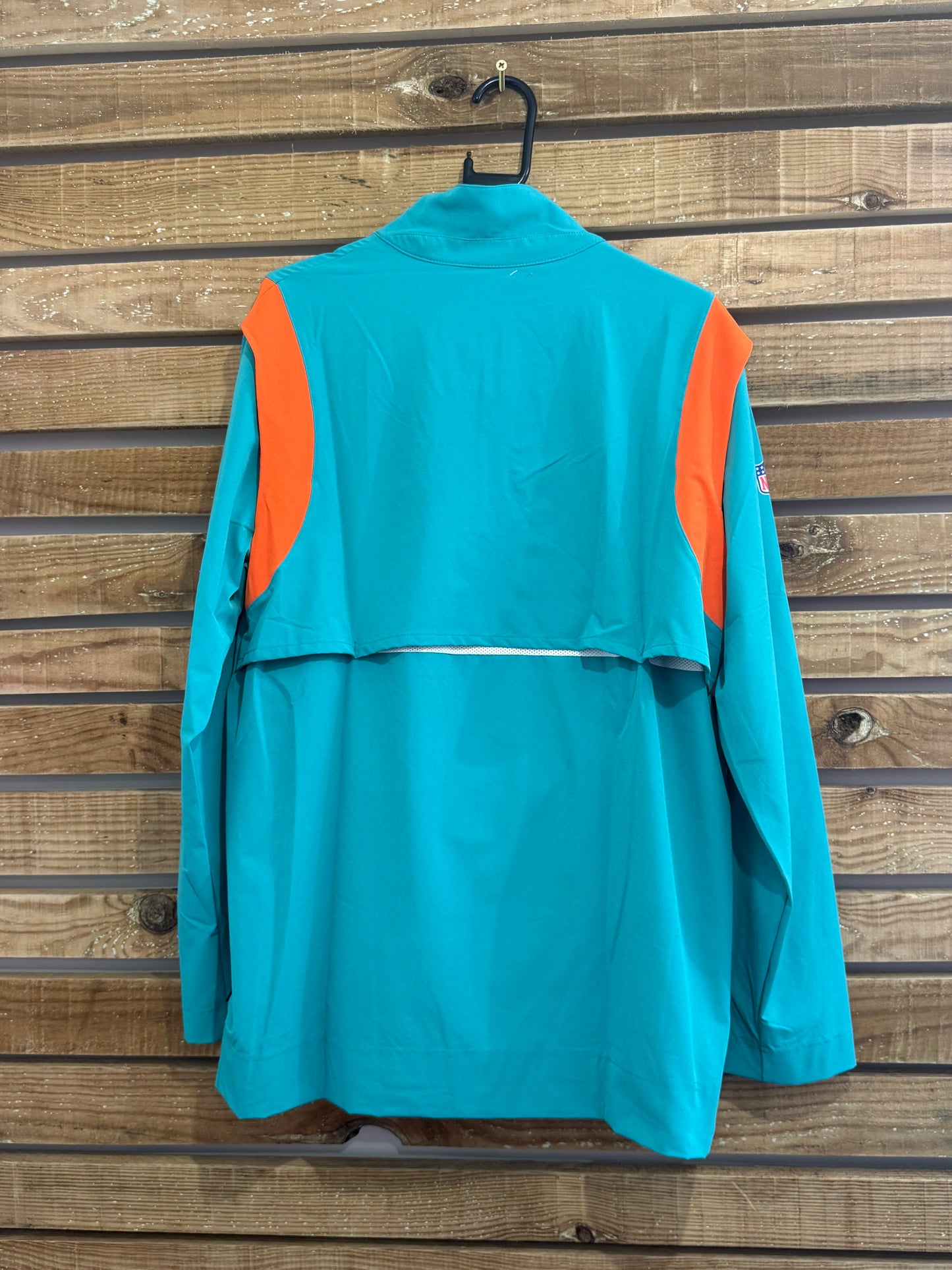Vintage Y2K Miami Dolphins Nike x NFL 1/4 zip shell jacket. Size Large. USA