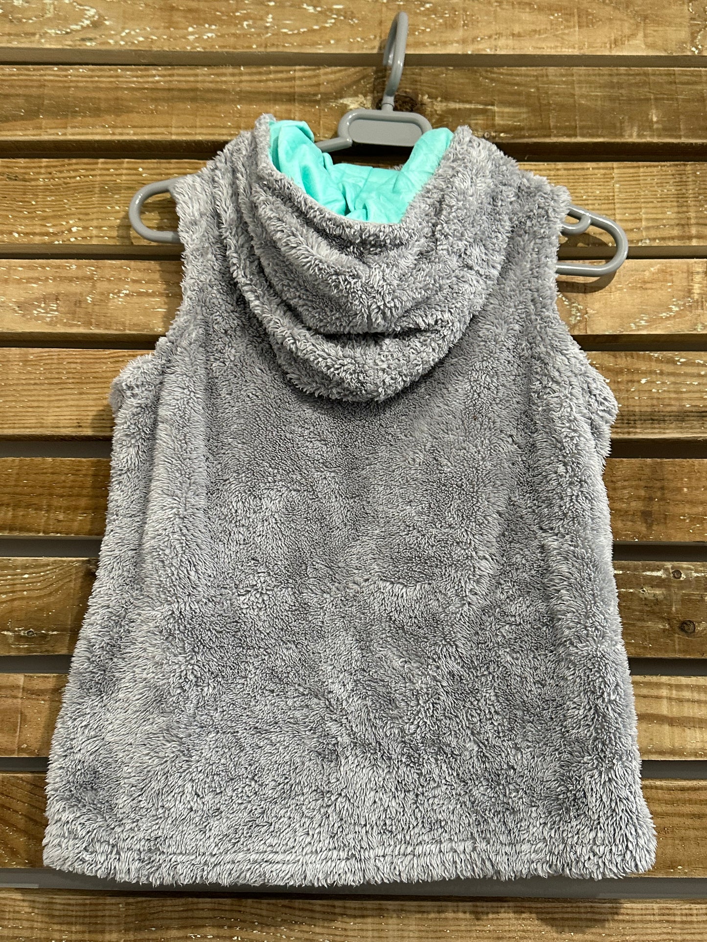 Vintage 90s Fila Teddy bear Sleeveless Fleece Jacket/ Gilet. Size 14