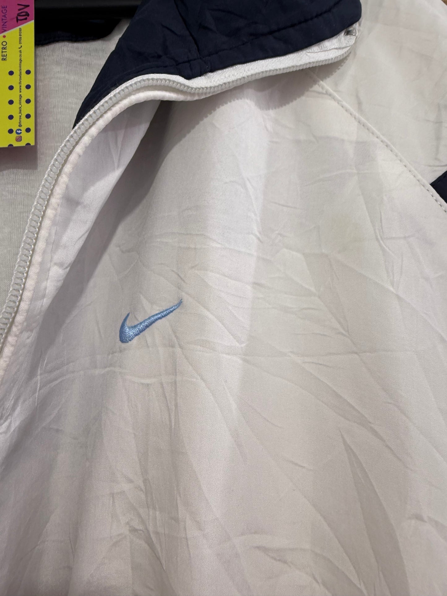 Vintage 90s Nike zip up windbreaker/ shell track jacket. Size XL. Festival.