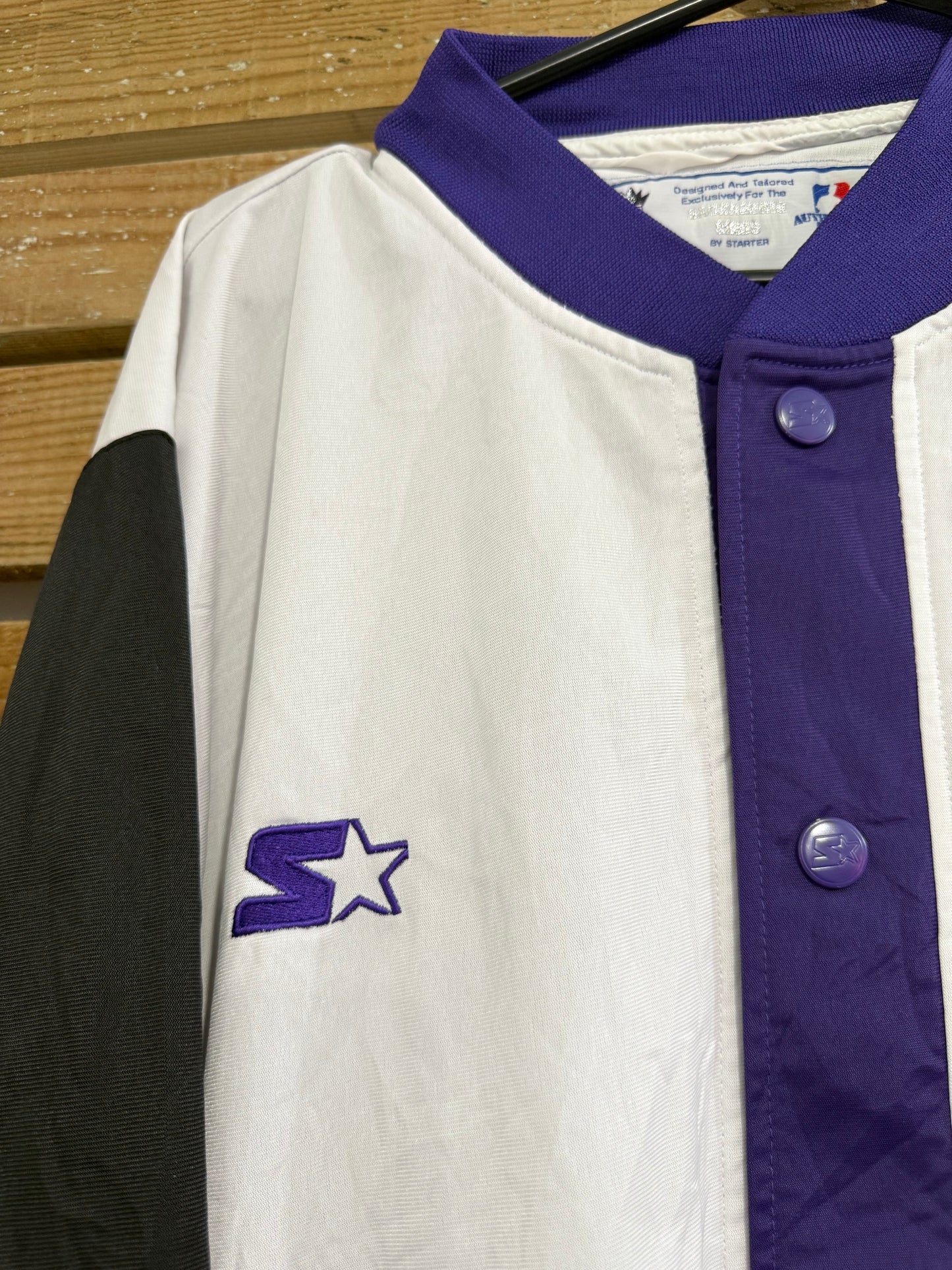 Vintage 90s NBA Sacramento Kings 90S Starter Jersey Warm Up. Size XL