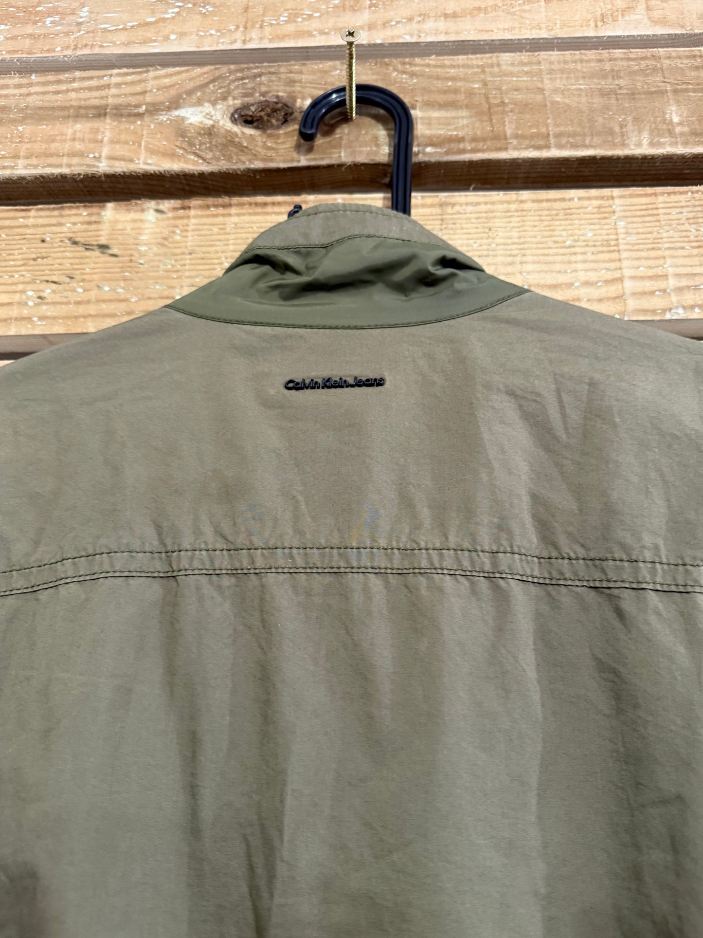 Vintage Y2K Calvin Klein field military bomber Jacket. Medium.