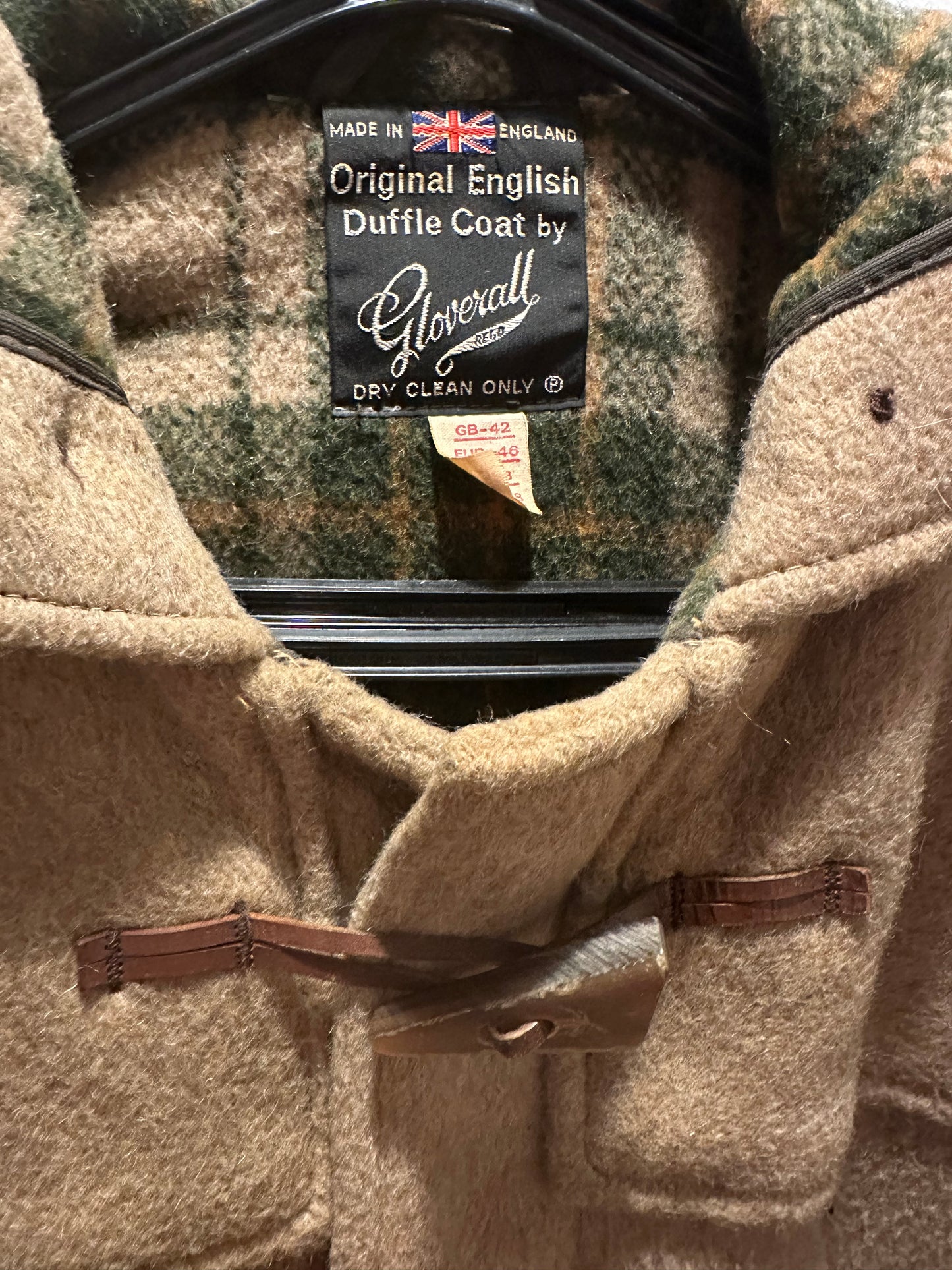 Vintage 70’s Gloverall Duffle Coat. Camel. Original. 100% Wool. Size Medium. RARE