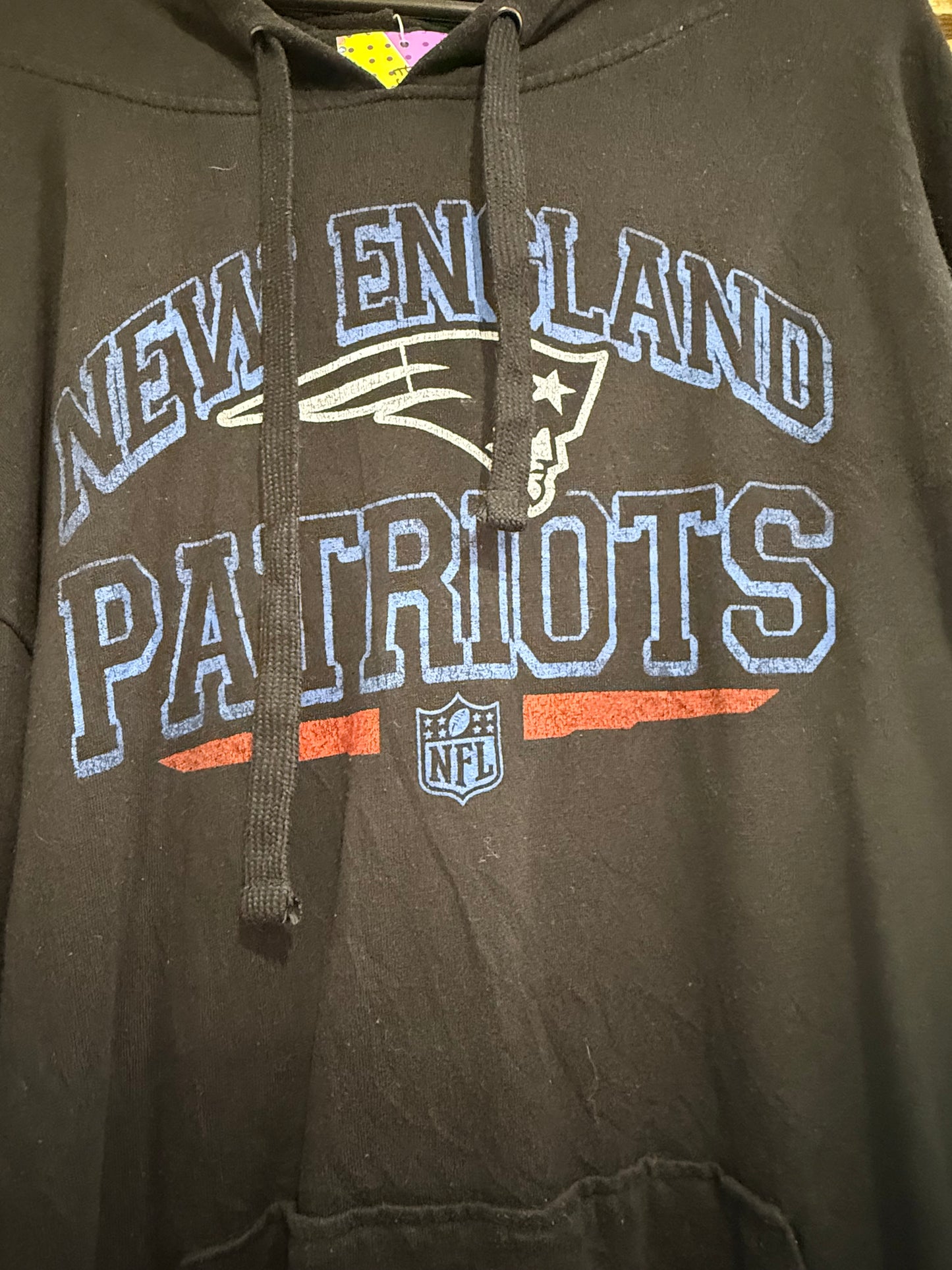Vintage Y2K NFL New England Patriots hoodie/ hooded sweater. Black. Size XXL