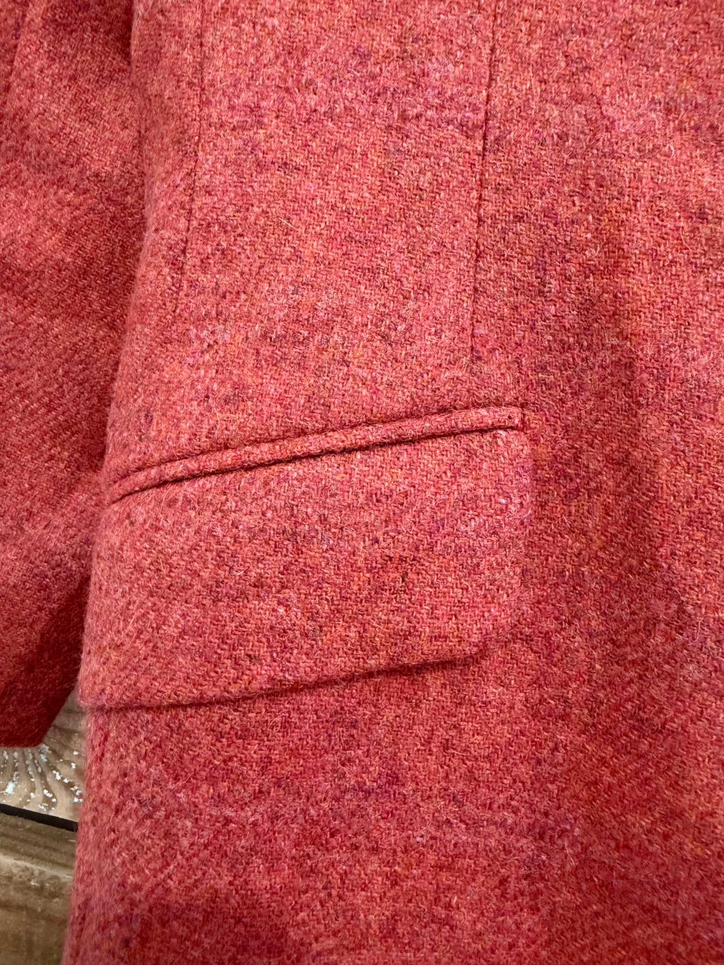 Vintage 80s Holland & Holland Tweed wool Blazer/ Riding Jacket. Size UK14.
