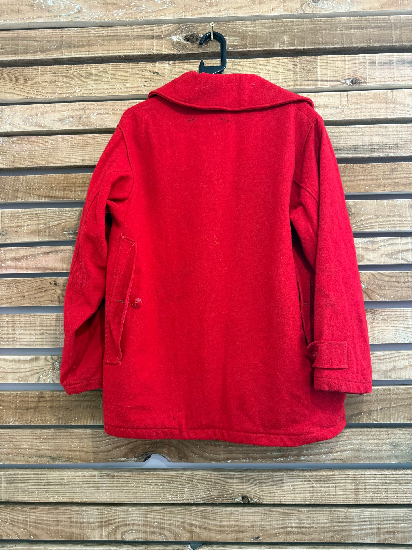 Vintage 50s red wool woolrich jacket. Size Medium. Rockabilly.