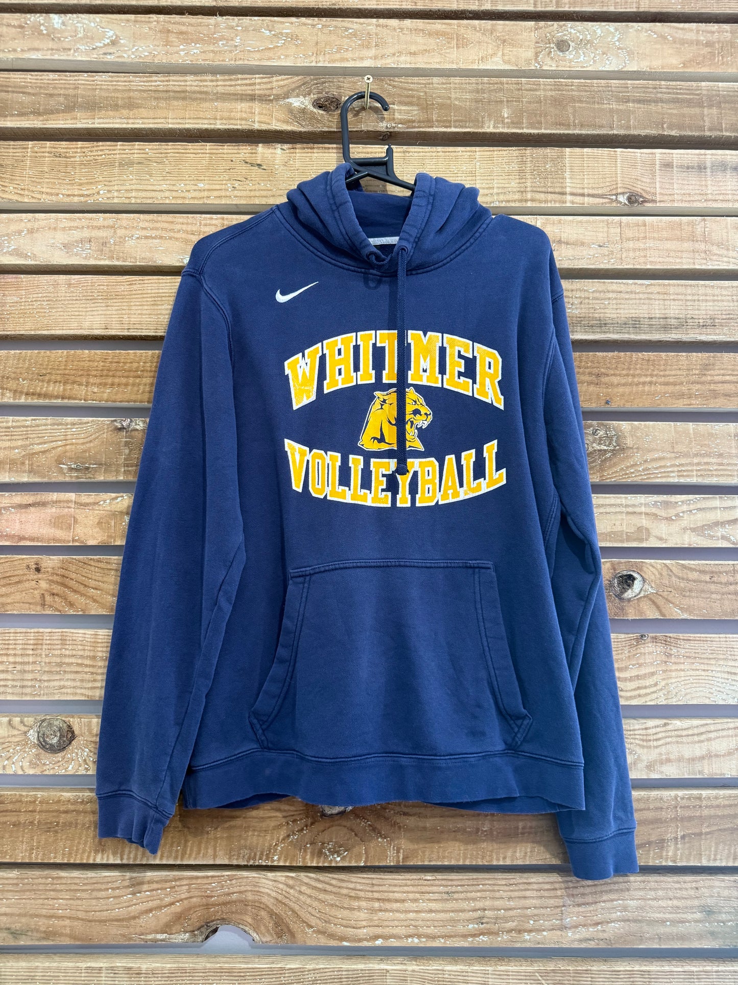Vintage Y2K Nike Whitmer Volleyball hoodie/ hooded sweater. USA/ American. Navy. Size Medium.