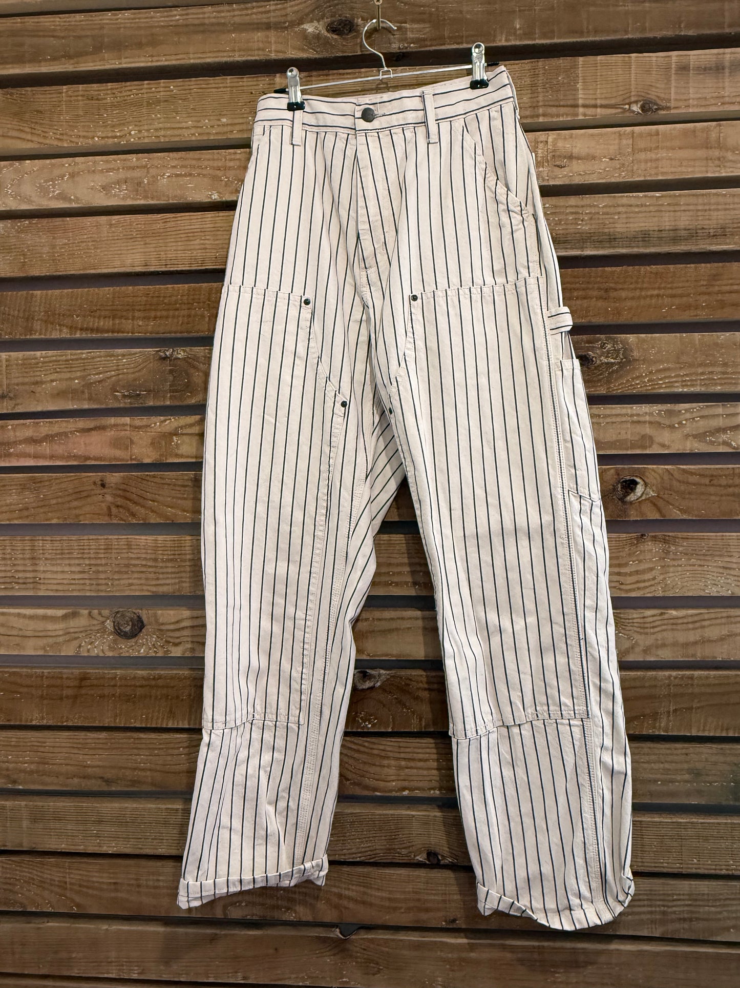 Palace x Carhartt Carpenter pants. Double knee. Michigan pinstripe trousers. 26” waist. 30.5” inside leg.