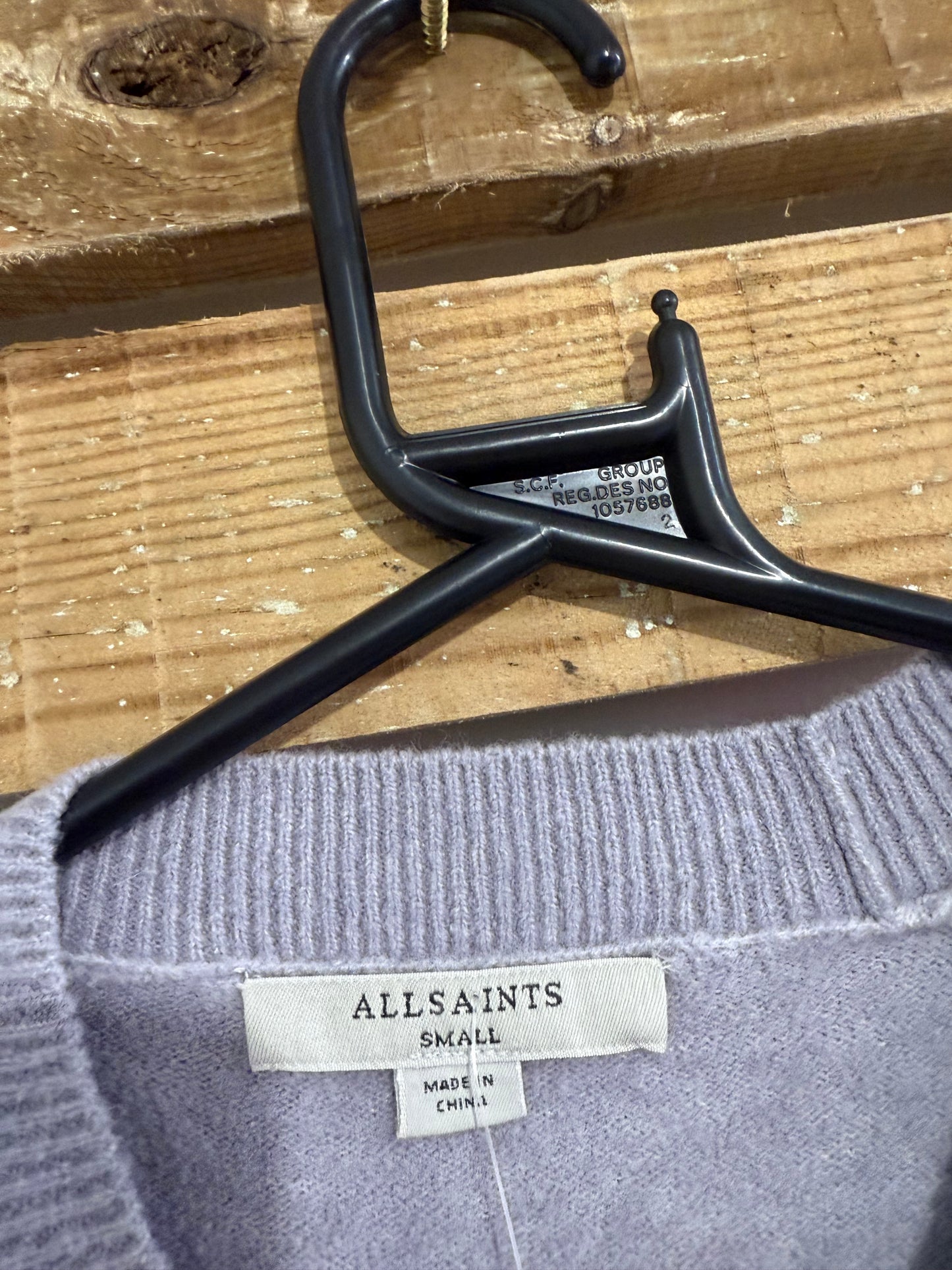 All saints grey soft knit jumper/ sweater. Size Small.